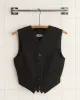 Riding Twill Waistcoat - Black sold by BODE