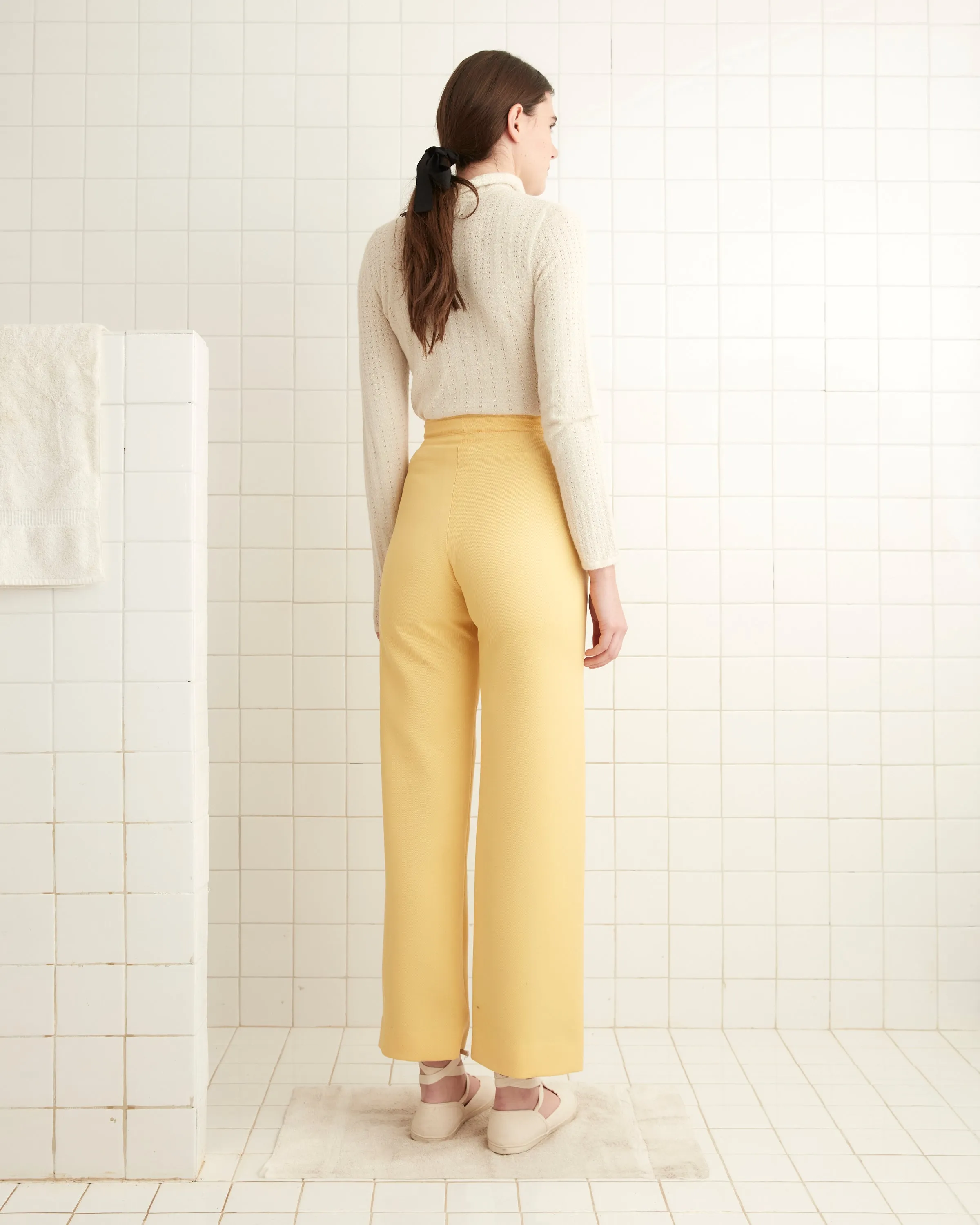 Riding Twill Sailor Trousers - Yellow sold by BODE product image thumbnail 3