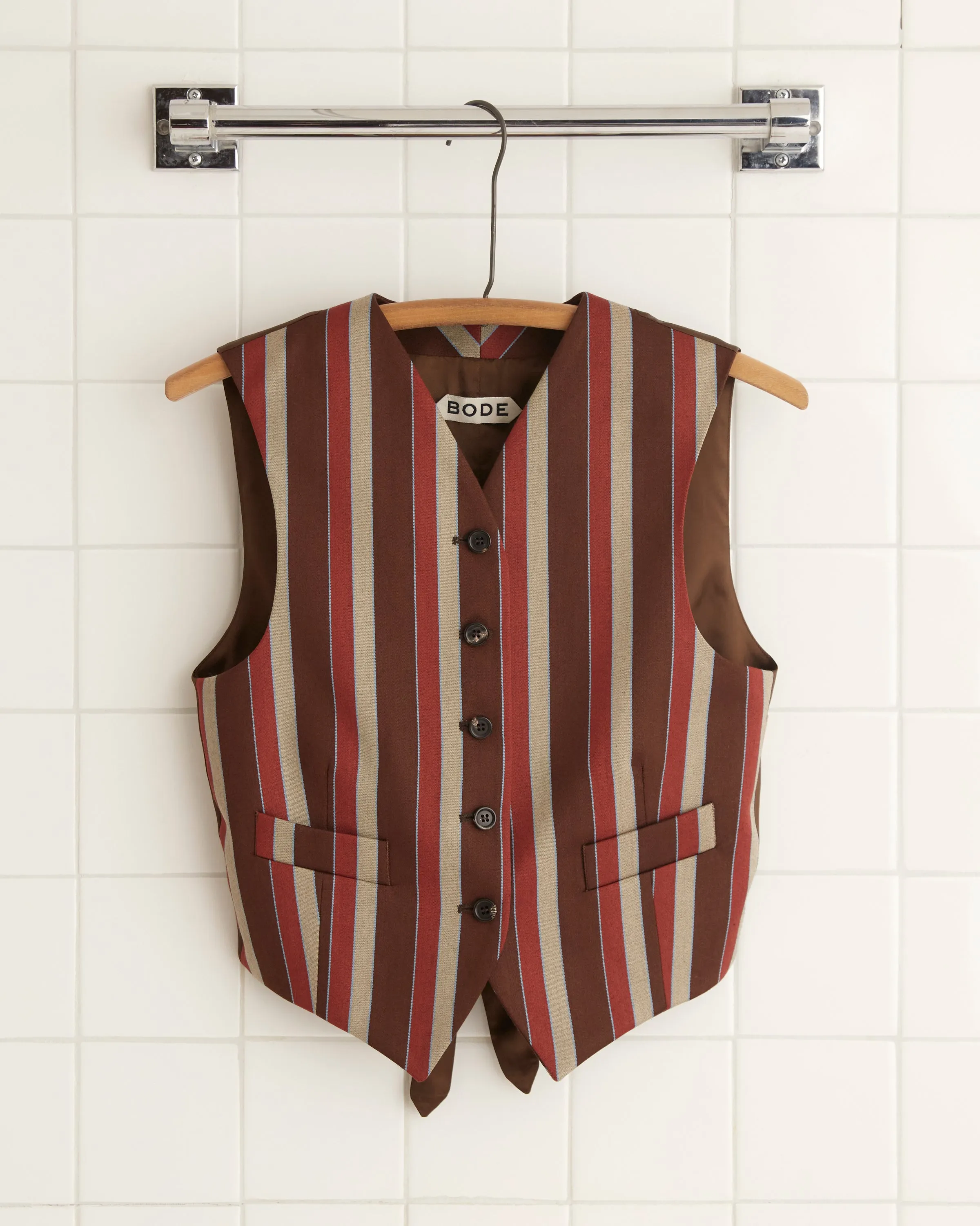Arizona Stripe Waistcoat sold by BODE product image thumbnail 2