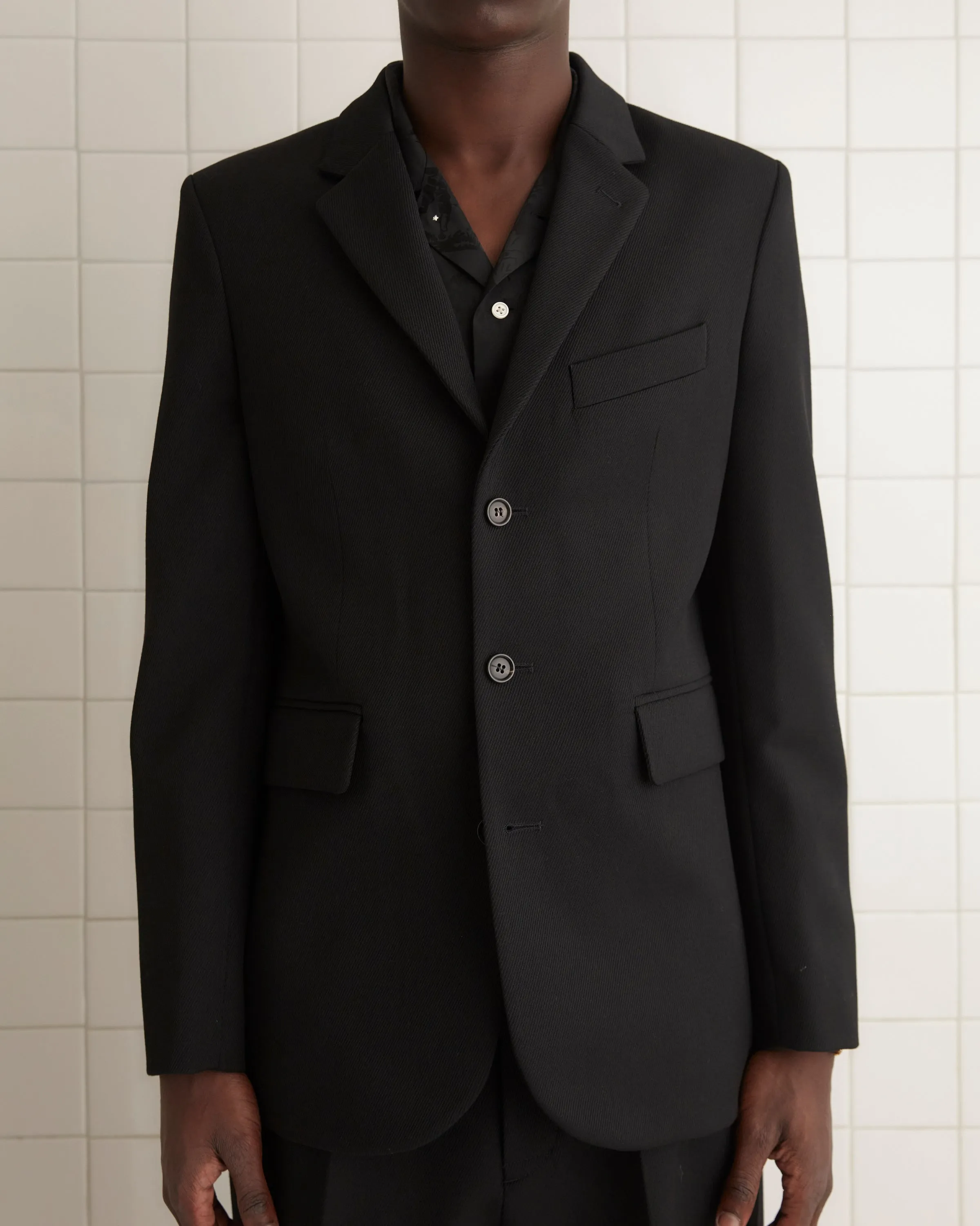 Riding Twill Suit Jacket - Black sold by BODE product image thumbnail 3