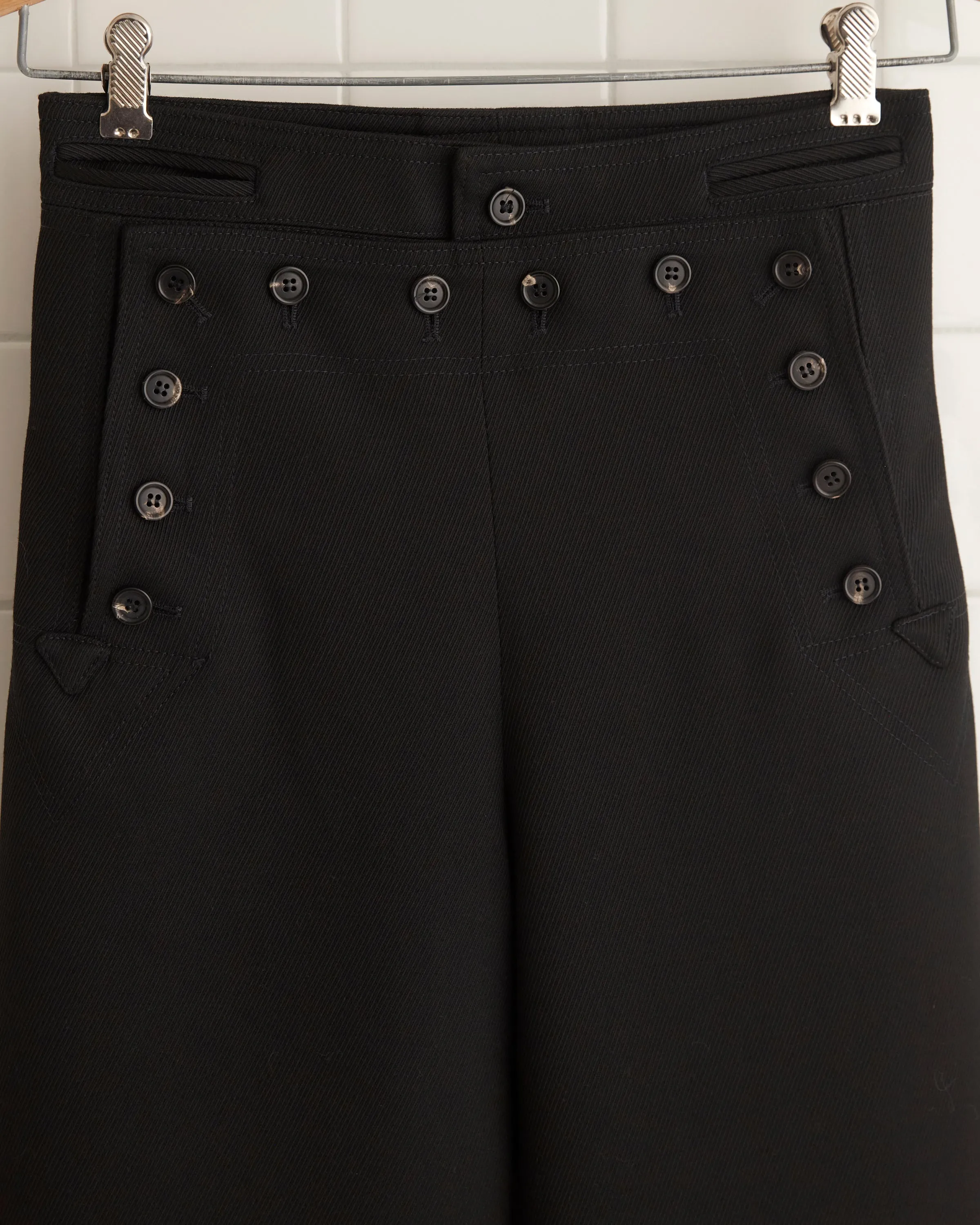Riding Twill Sailor Trousers - Black sold by BODE product image thumbnail 2