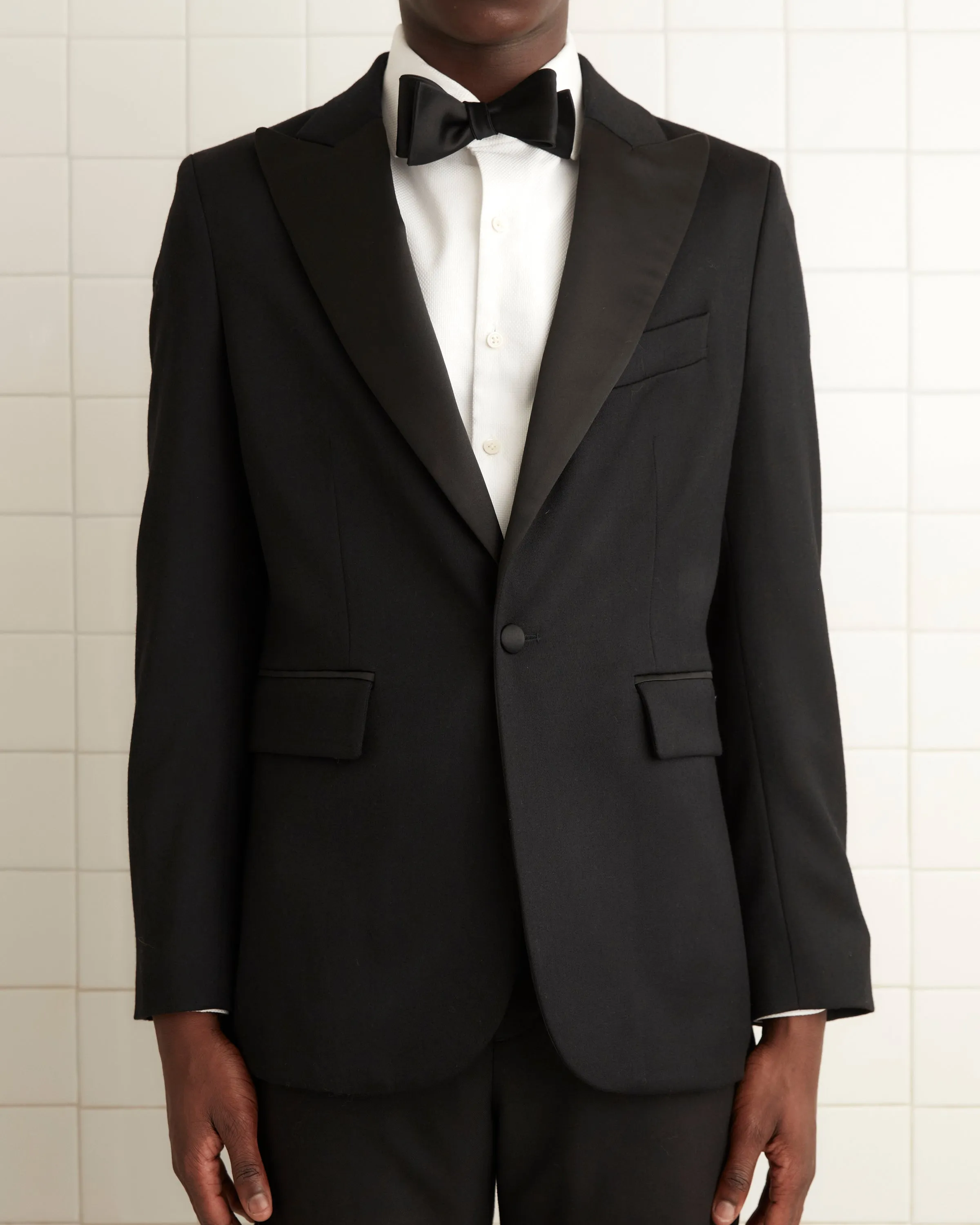Barathea Peak Lapel Tuxedo Jacket sold by BODE product image thumbnail 3