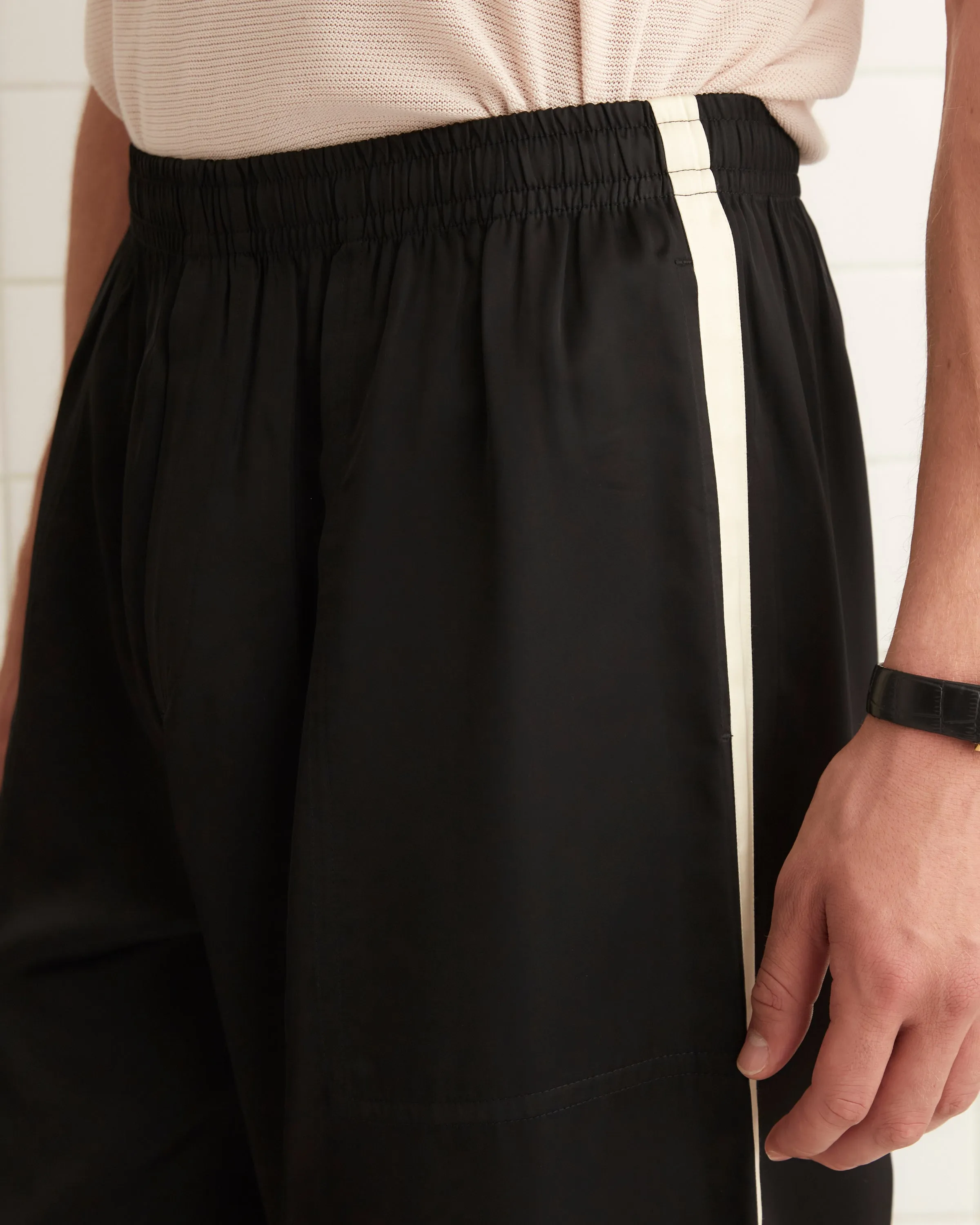 Satin Track Pants - Black sold by BODE product image thumbnail 2