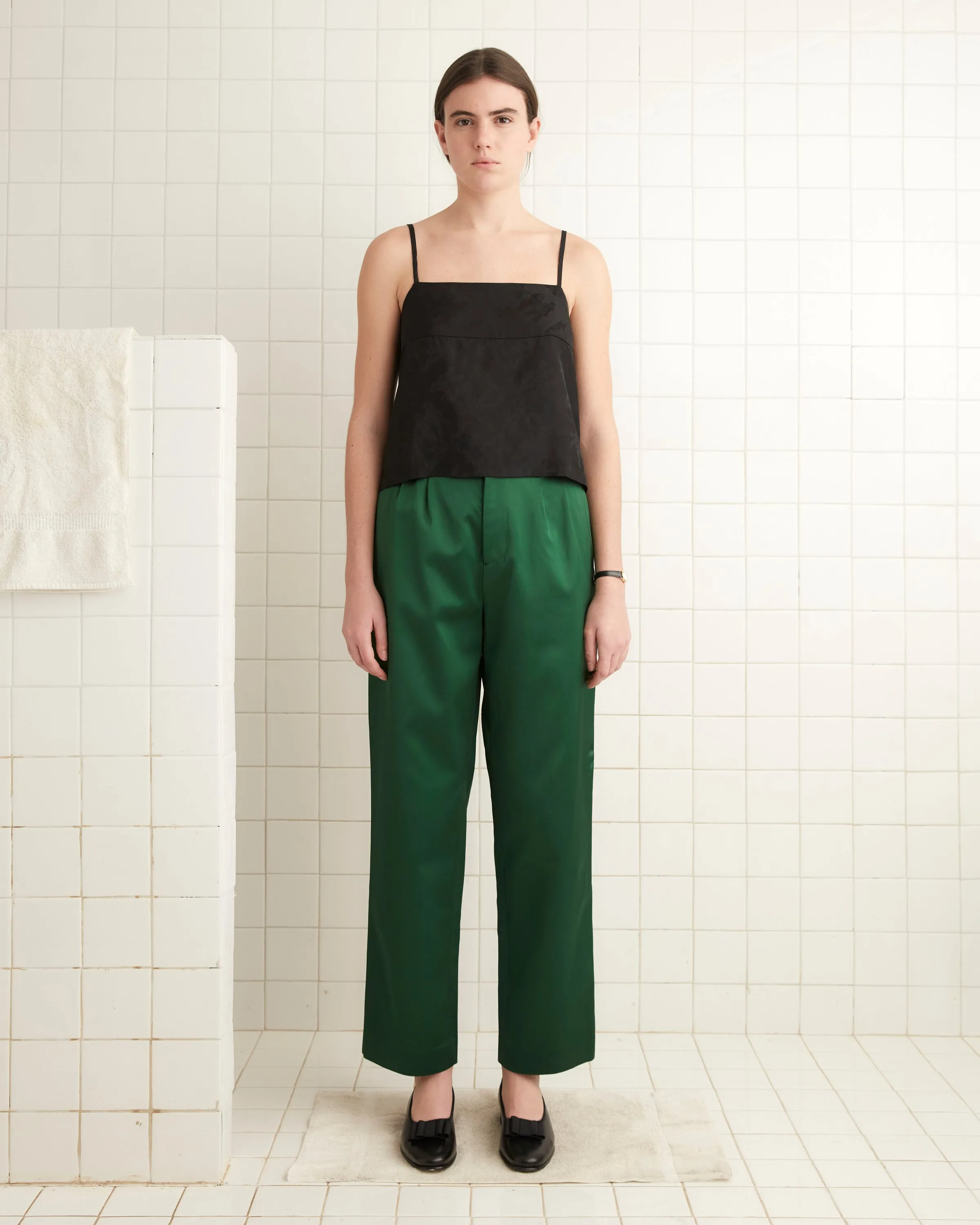 Sheen Murray Trousers - Green sold by BODE