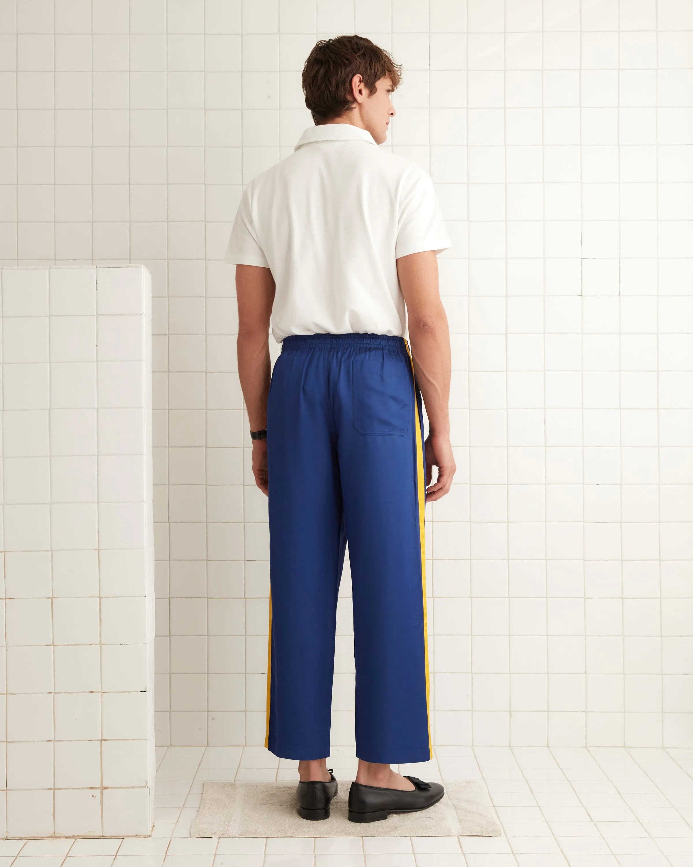 Satin Track Pants - Blue sold by BODE product image thumbnail 3