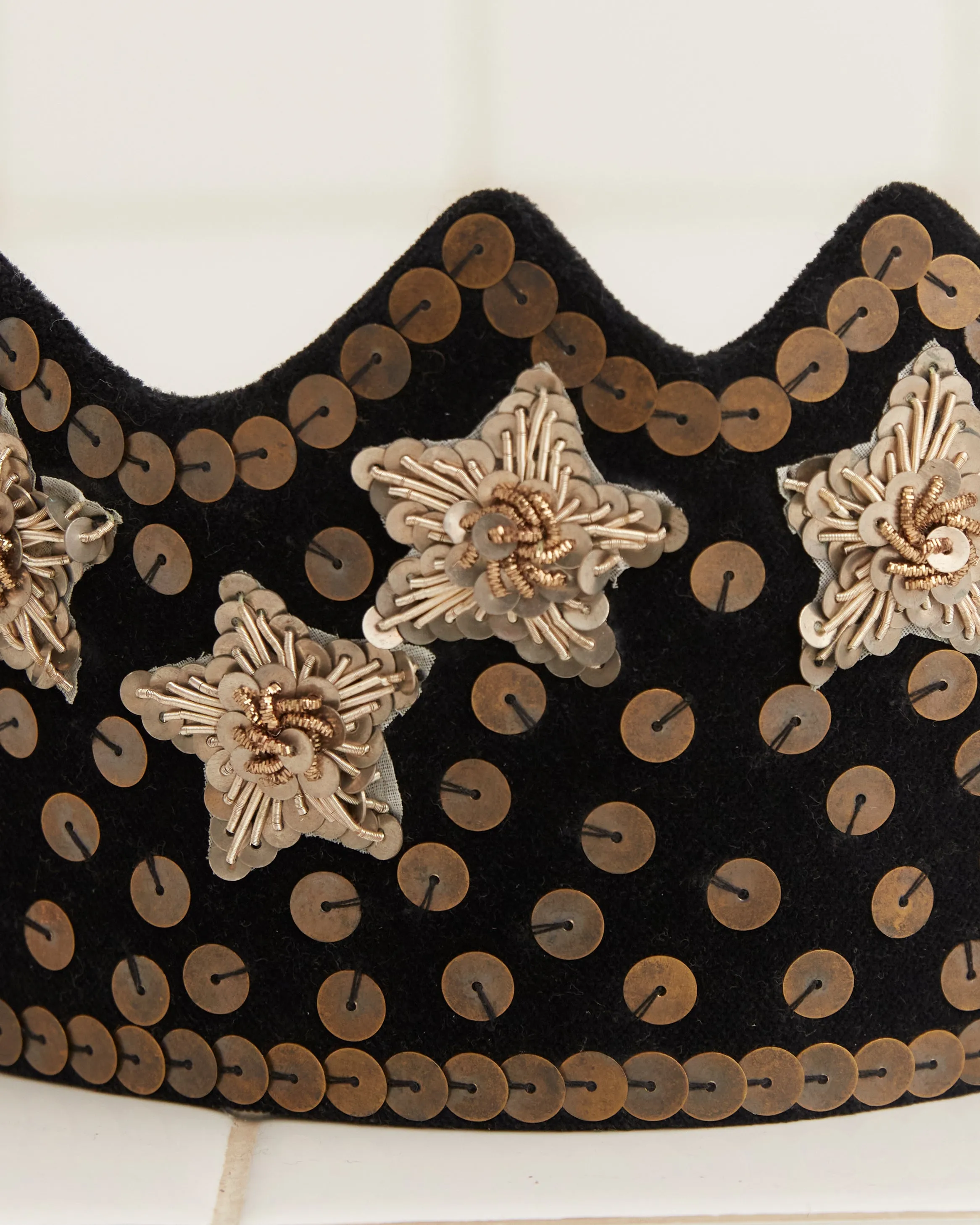Velvet Sequin Crown - Black sold by BODE product image thumbnail 2