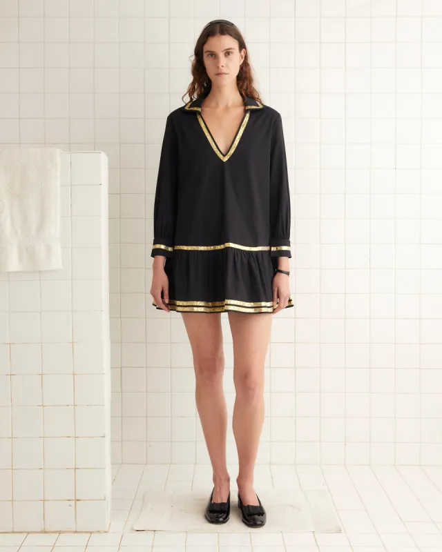 Tinsel Tape Dress made by BODE