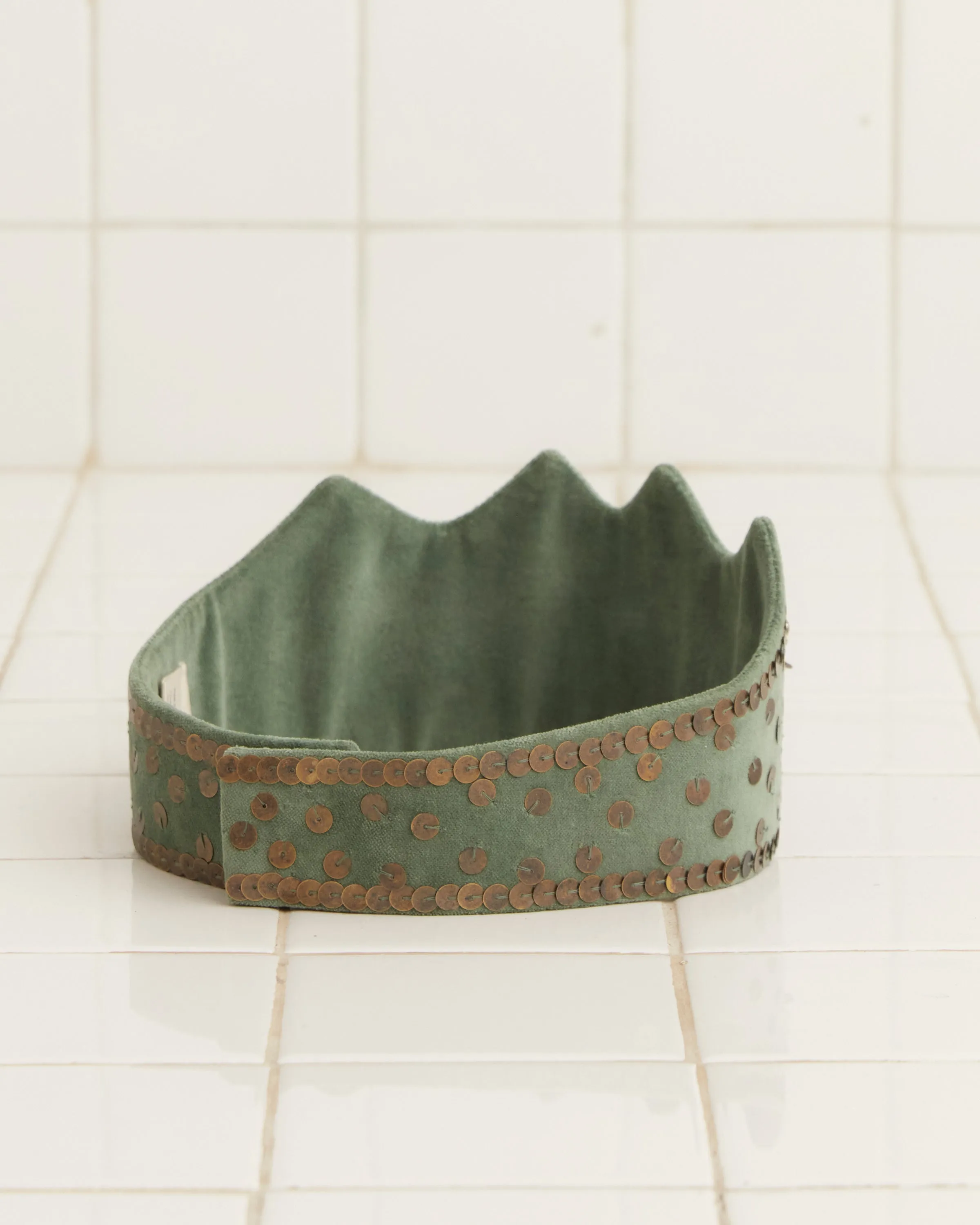 Velvet Sequin Crown - Sage sold by BODE product image thumbnail 3
