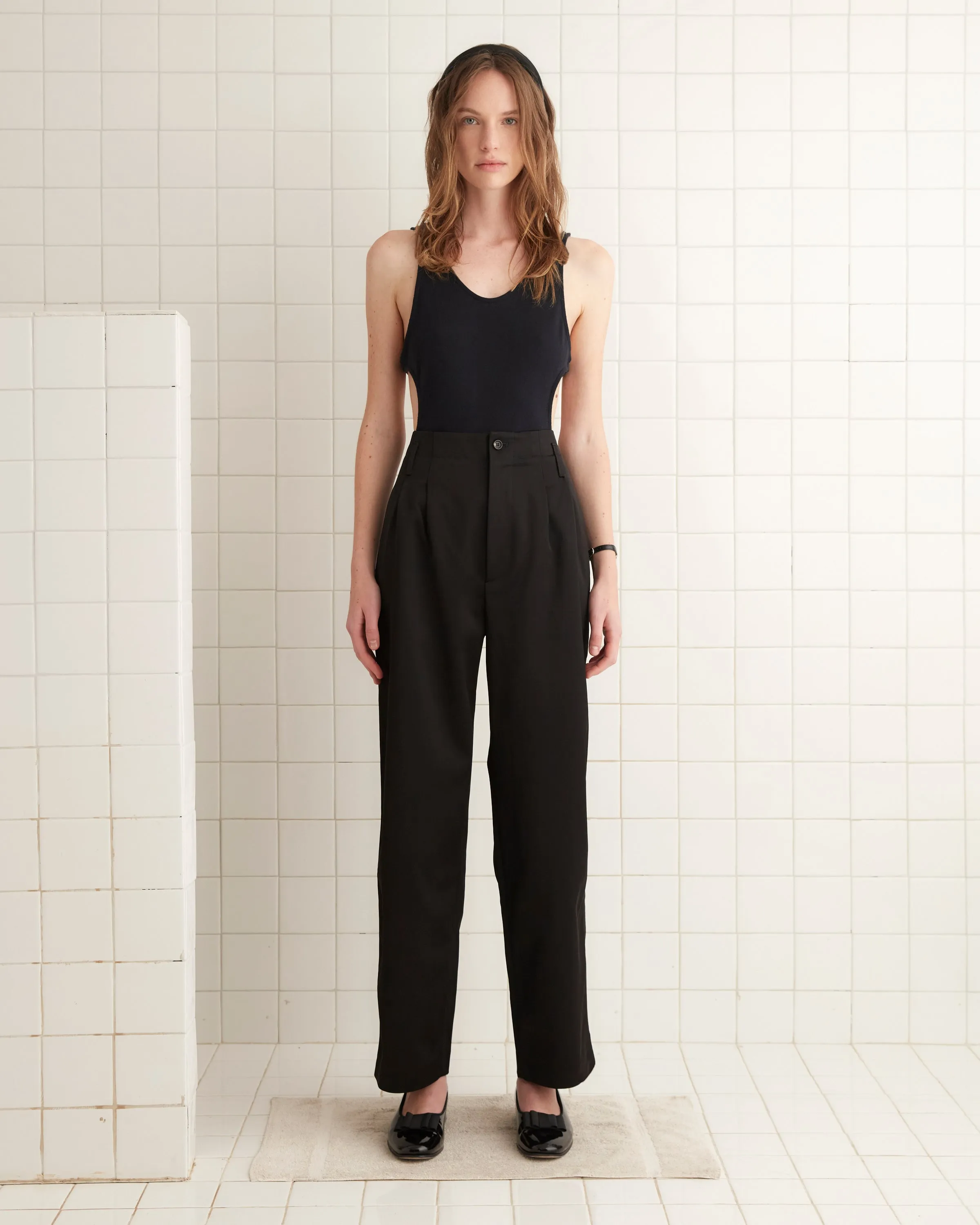 Tuxedo Braid Murray Trousers - Black sold by BODE
