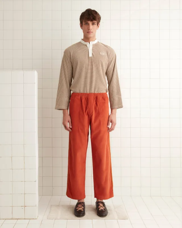 Corduroy Trim Track Pants made by BODE