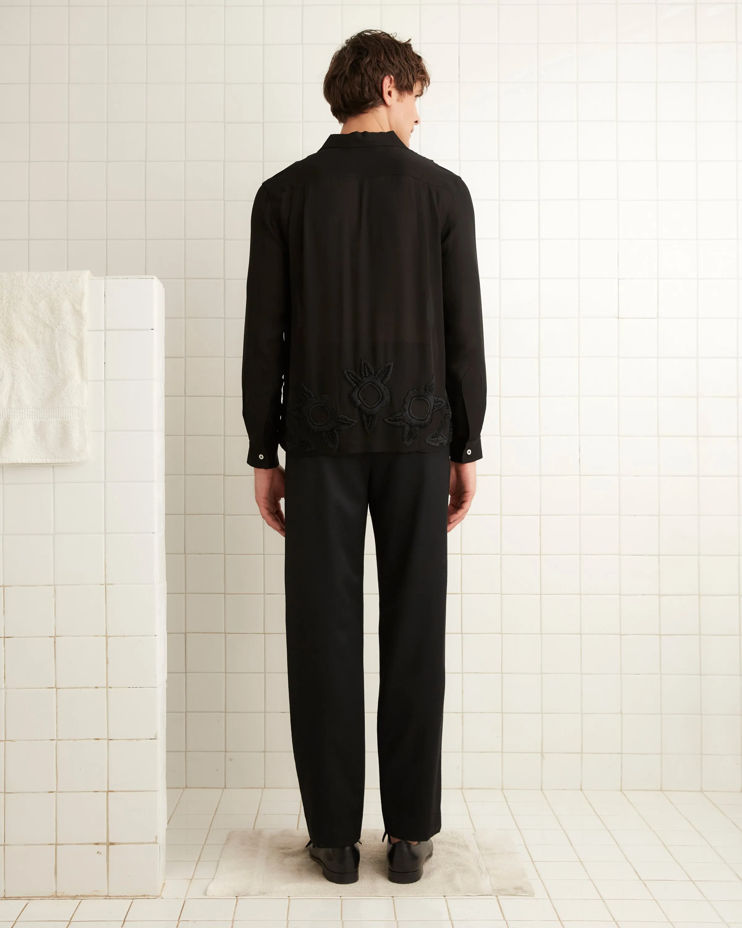 Midnight Daffodil Long Sleeve Shirt sold by BODE product image thumbnail 3