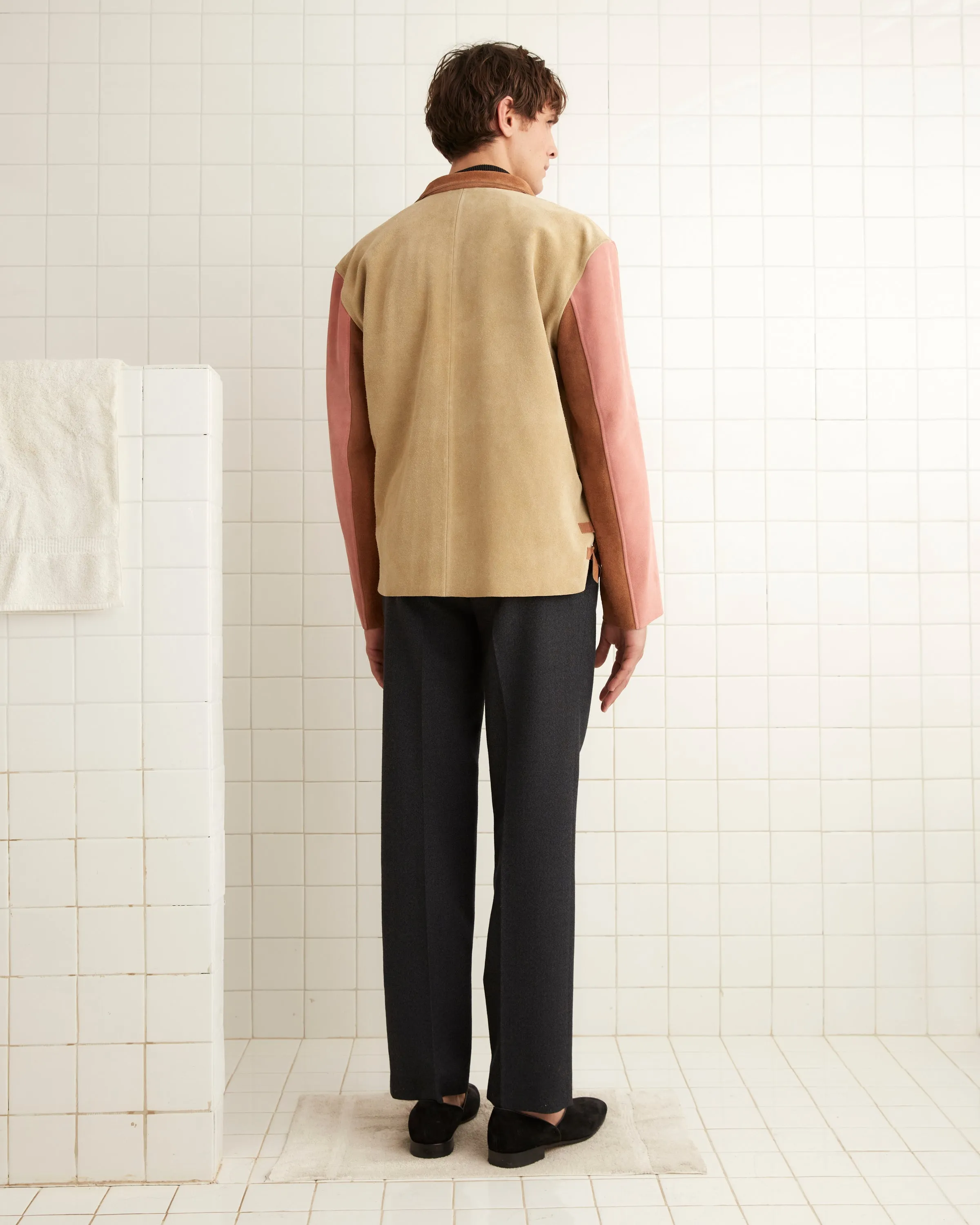 Buckled Multi-Suede Work Shirt - Pink sold by BODE product image thumbnail 3