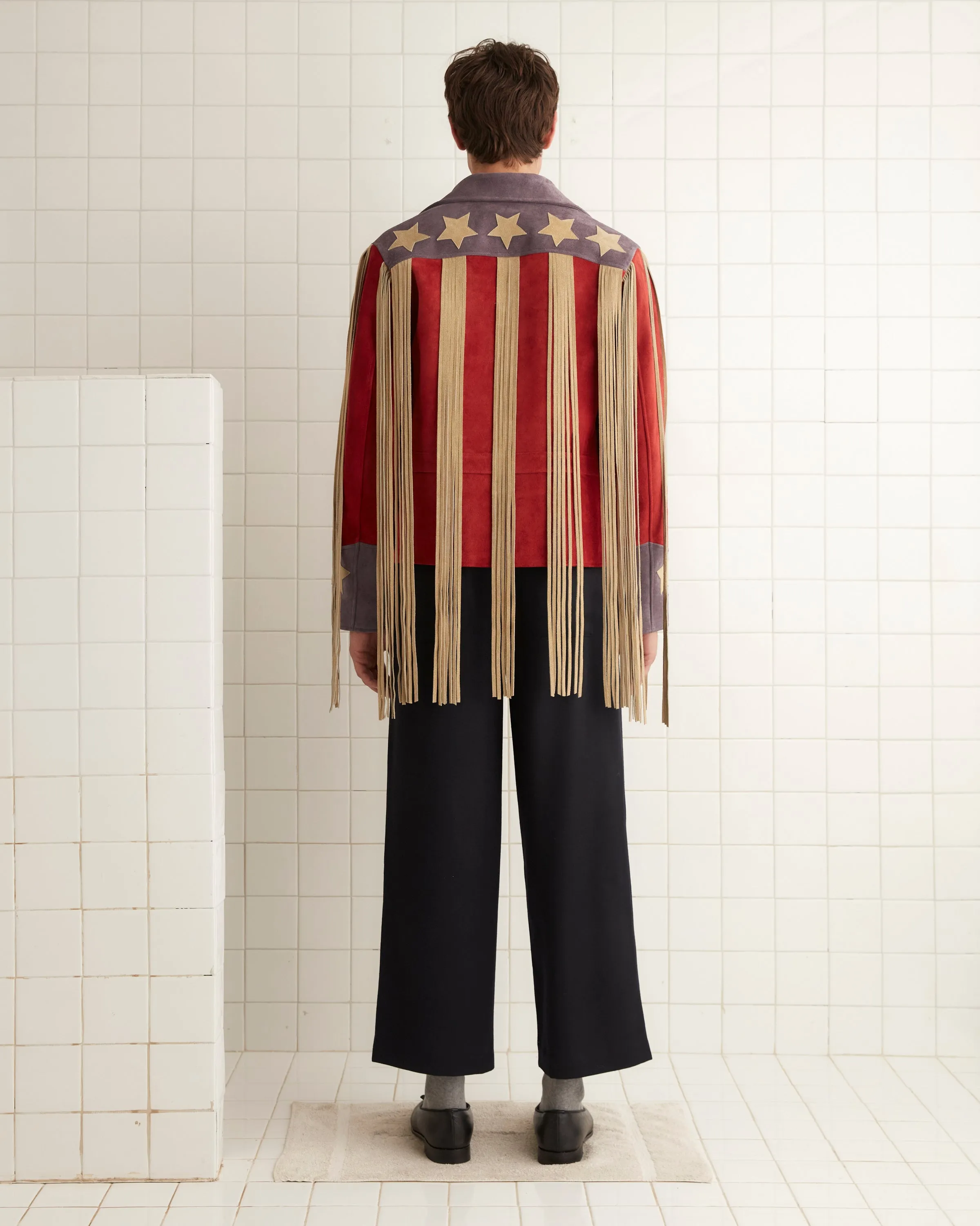 Flag Fringe Jacket sold by BODE product image thumbnail 3
