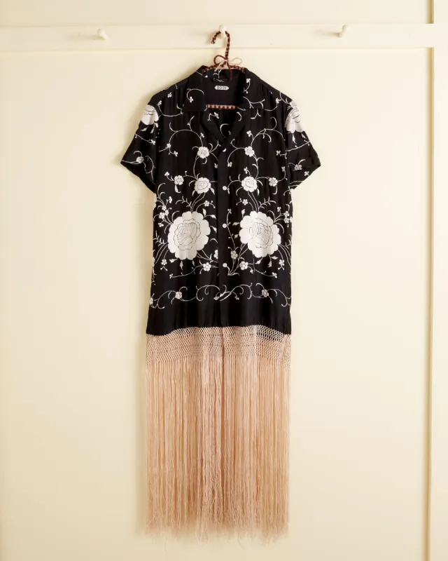 Camellia Contrast Tunic - XS sold by BODE