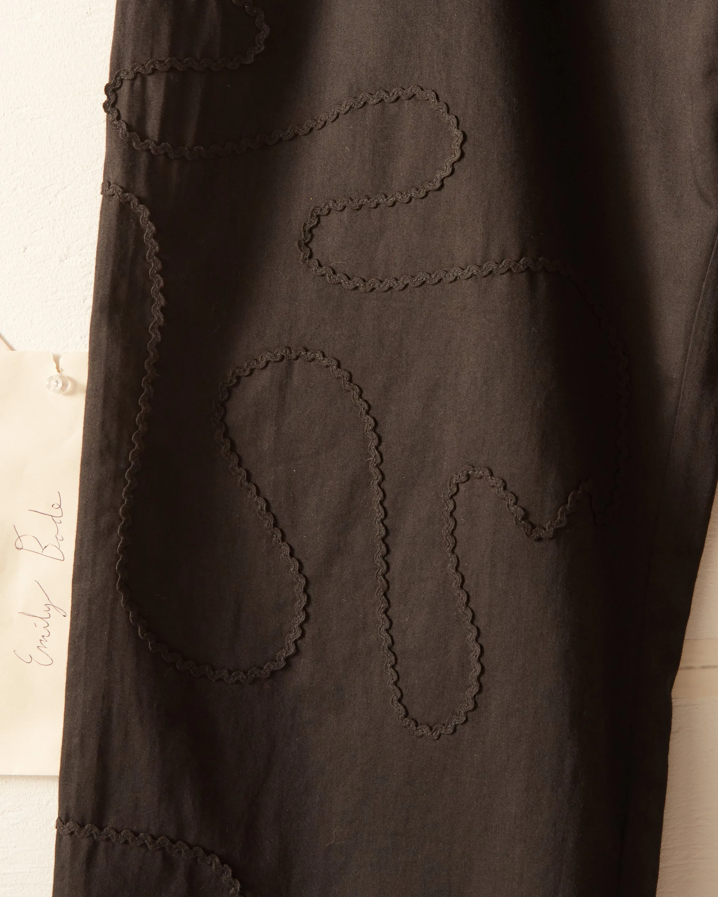 Rickrack Pajama Pants - Black sold by BODE product image thumbnail 4