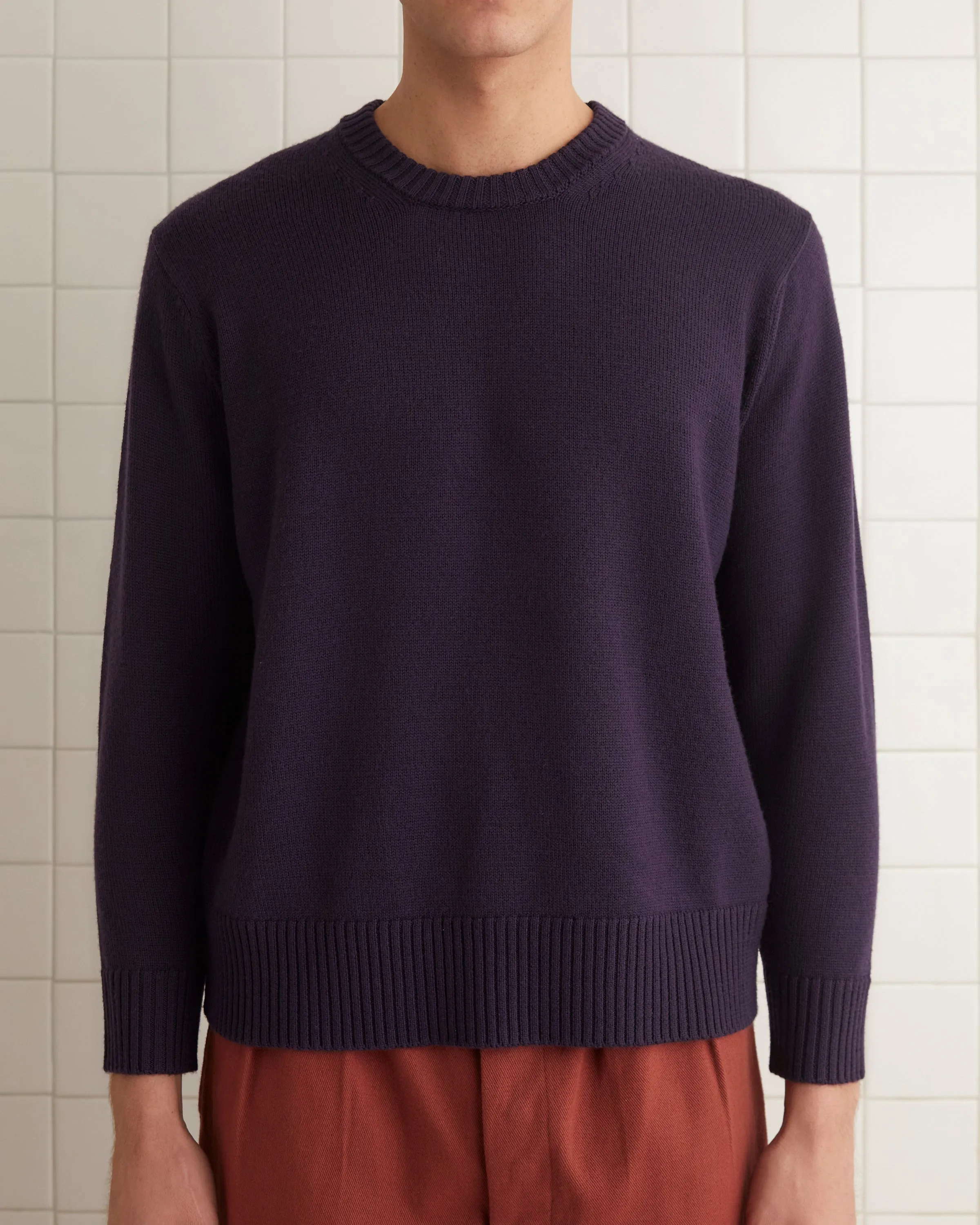 Juniper Sweater - Dark Purple sold by BODE product image thumbnail 2