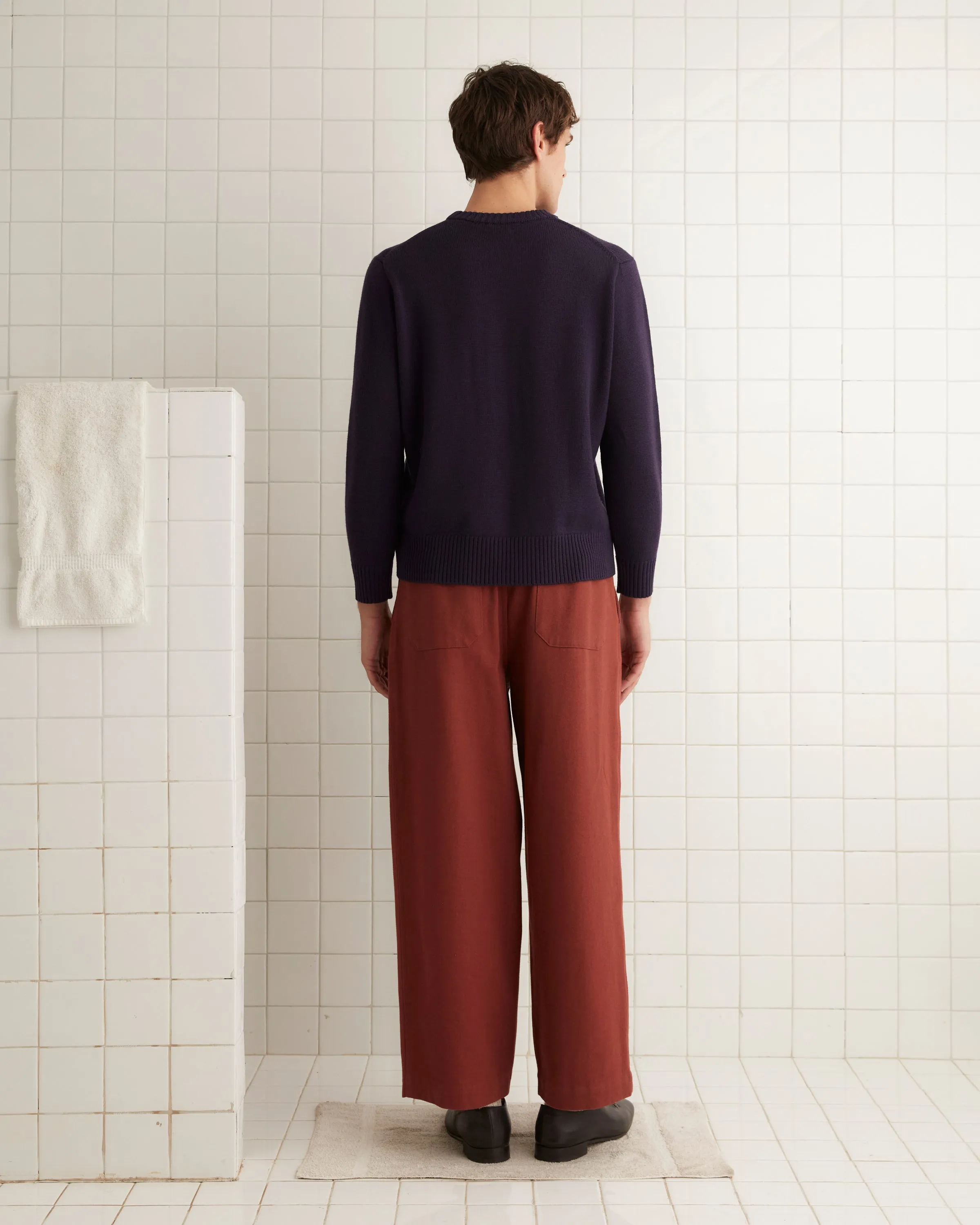 Juniper Sweater - Dark Purple sold by BODE product image thumbnail 3