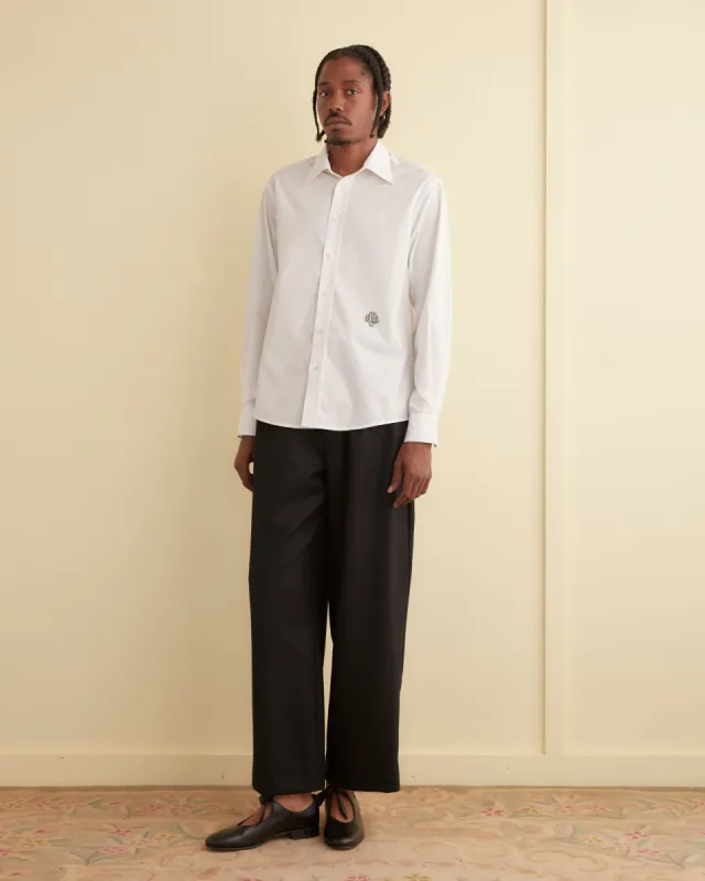 Monogrammed Poplin Shirt made by BODE