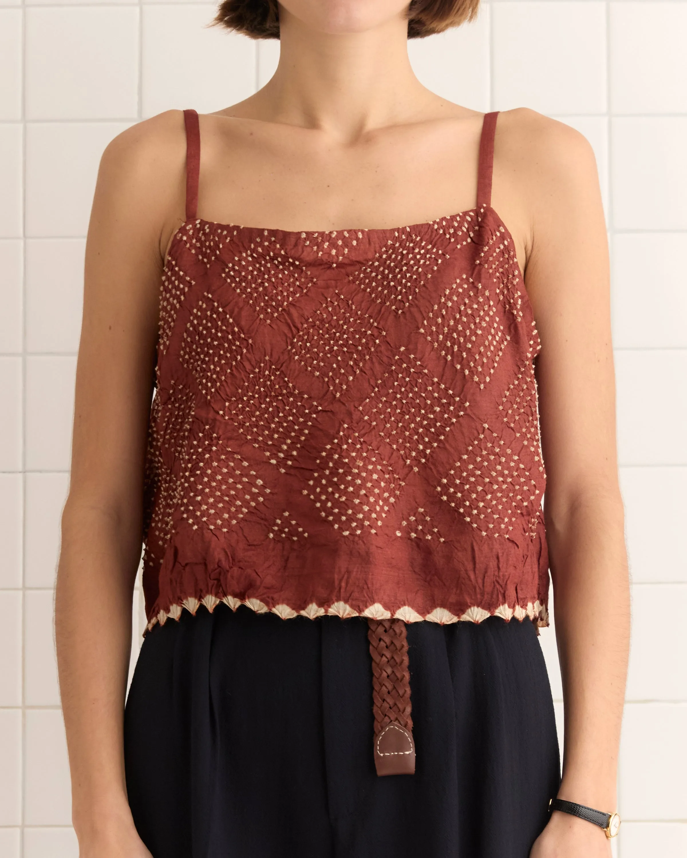 Flecked Diamond Tank - XS sold by BODE product image thumbnail 2