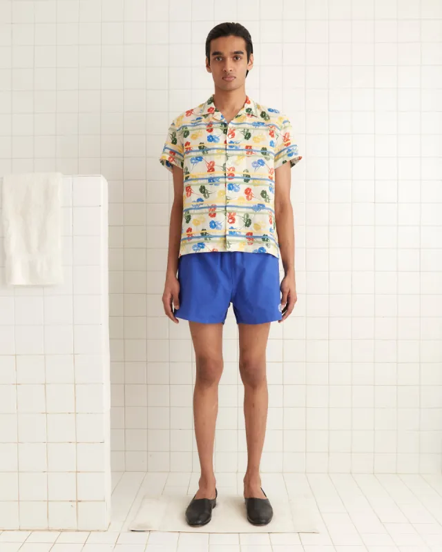 Flower Stamp Short Sleeve Shirt sold by BODE