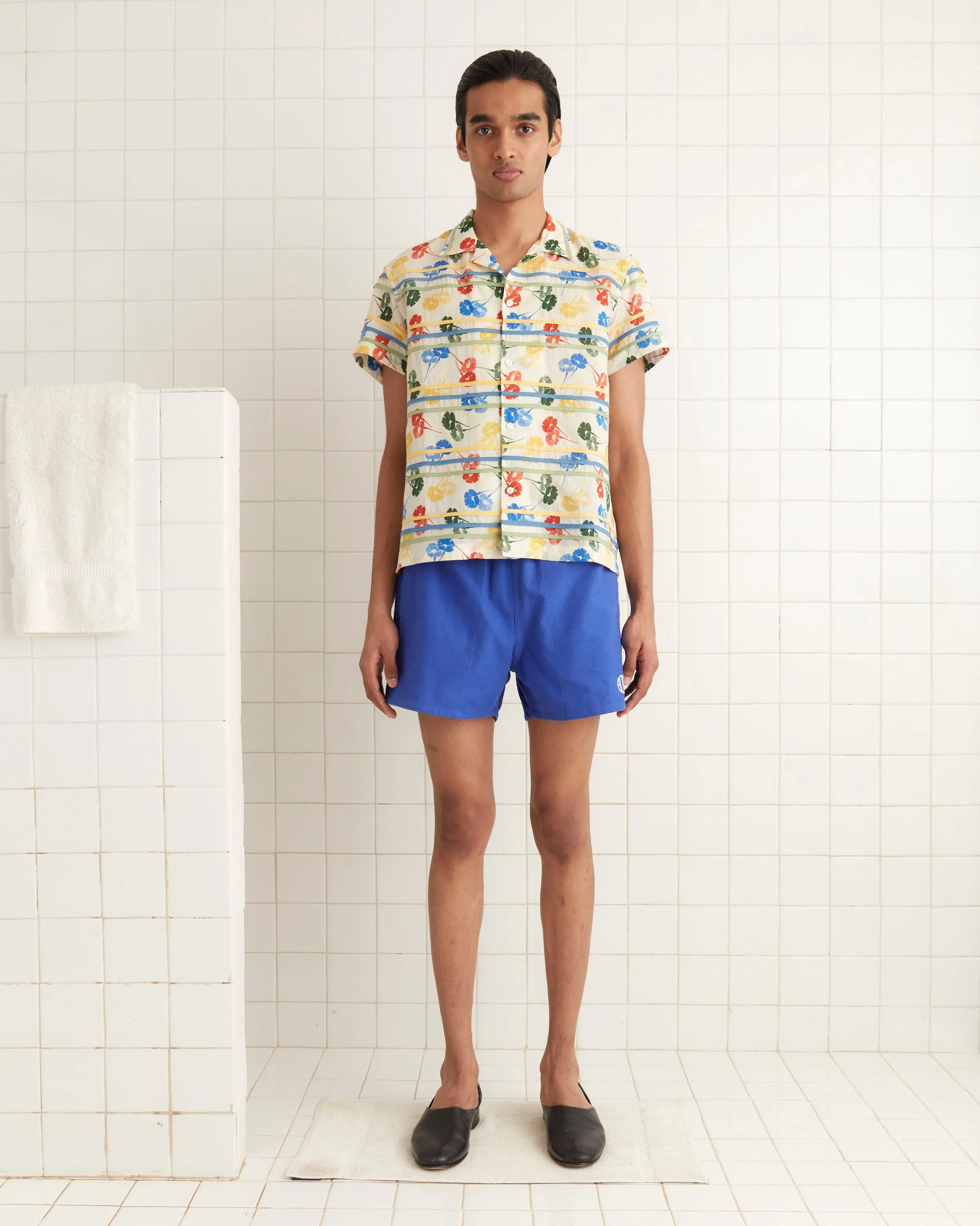 Flower Stamp Short Sleeve Shirt sold by BODE