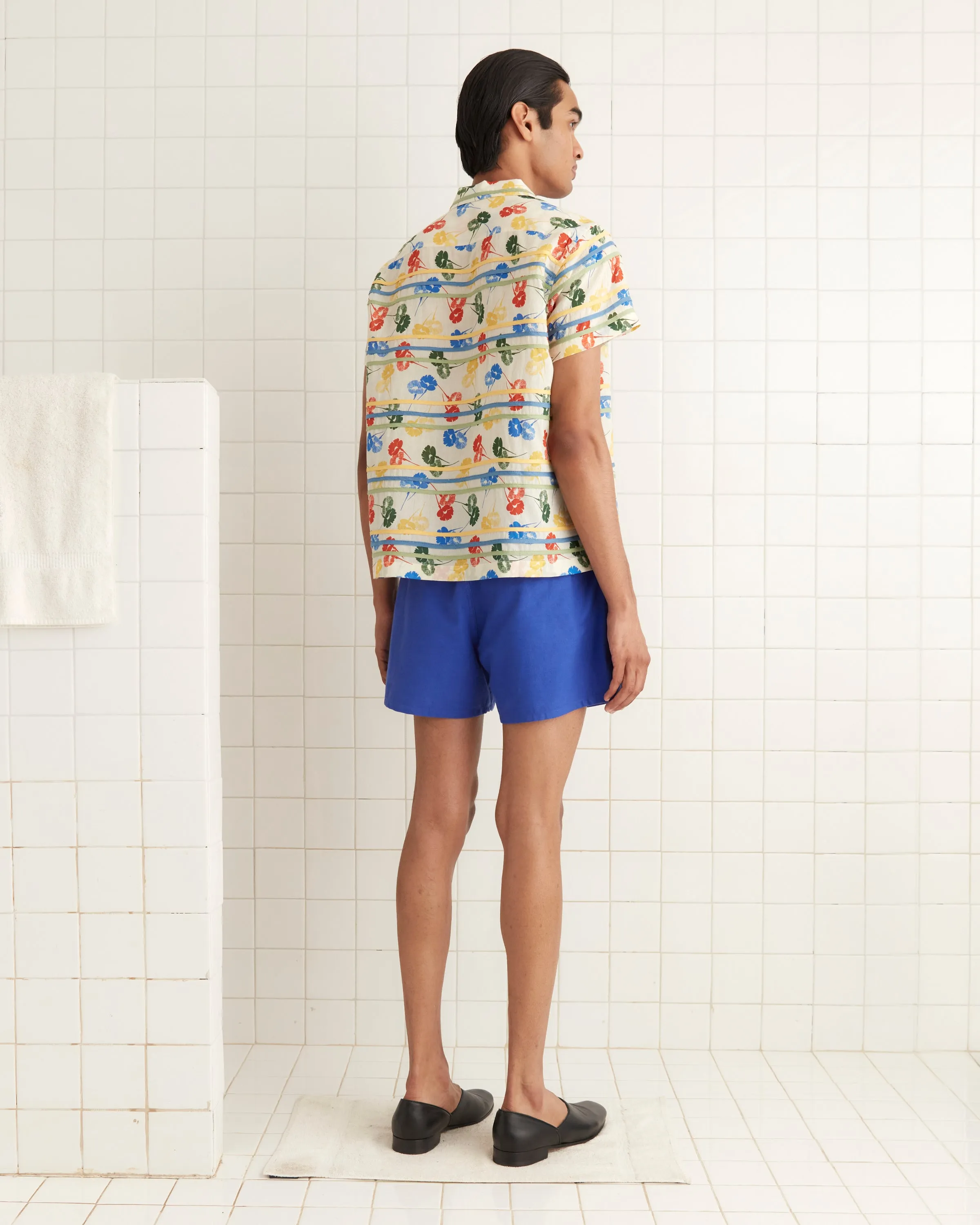 Flower Stamp Short Sleeve Shirt sold by BODE product image thumbnail 3