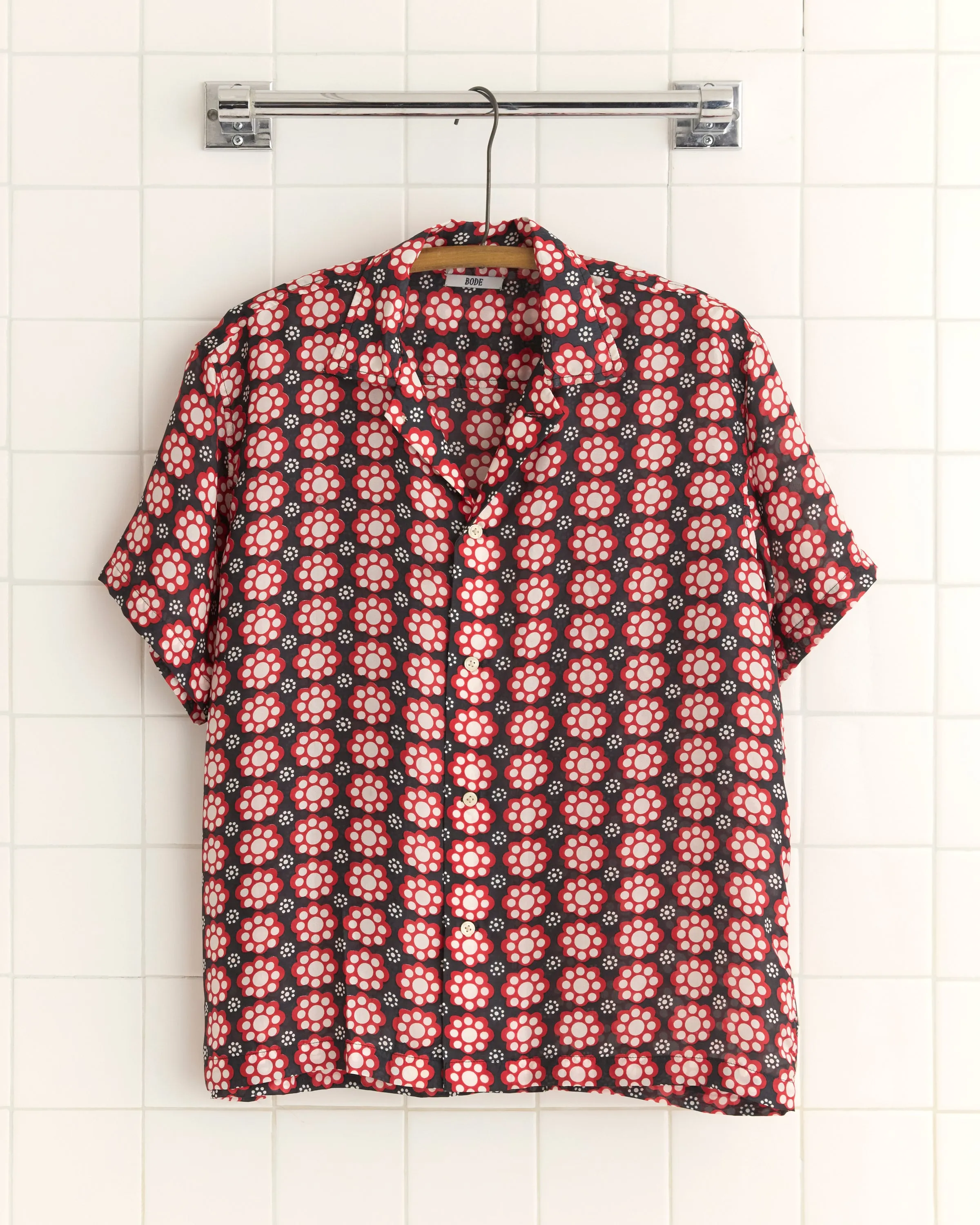Polka Fleur Short Sleeve Shirt sold by BODE
