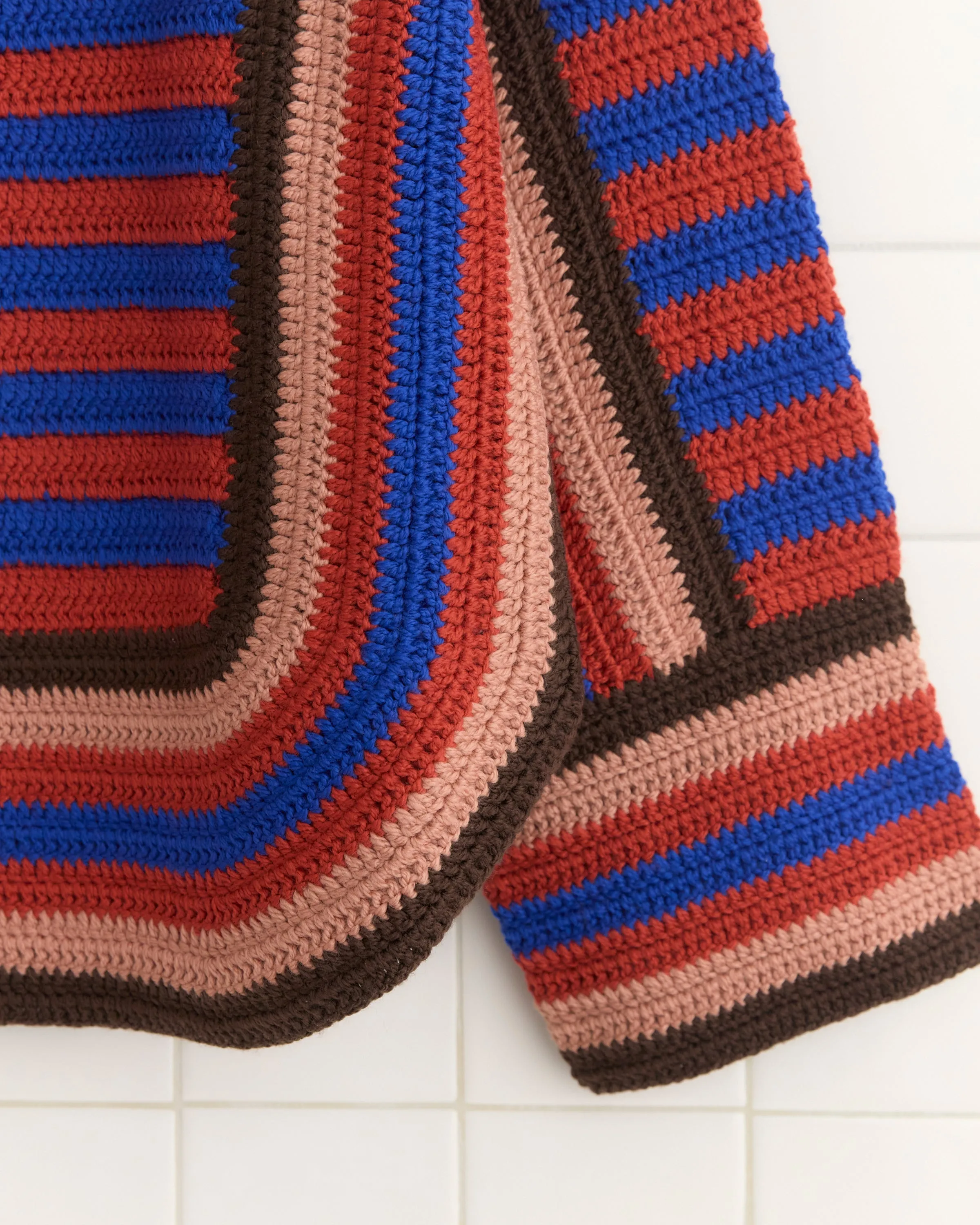 Crochet Four-Stripe Sweater - Red sold by BODE product image thumbnail 2