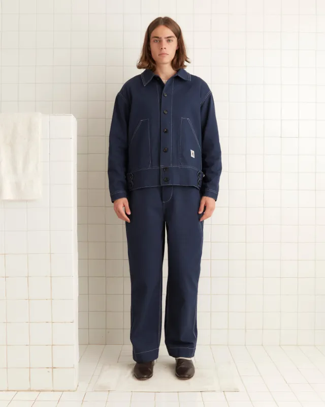 Knolly Brook Side Tab Jacket - Dark Navy sold by BODE