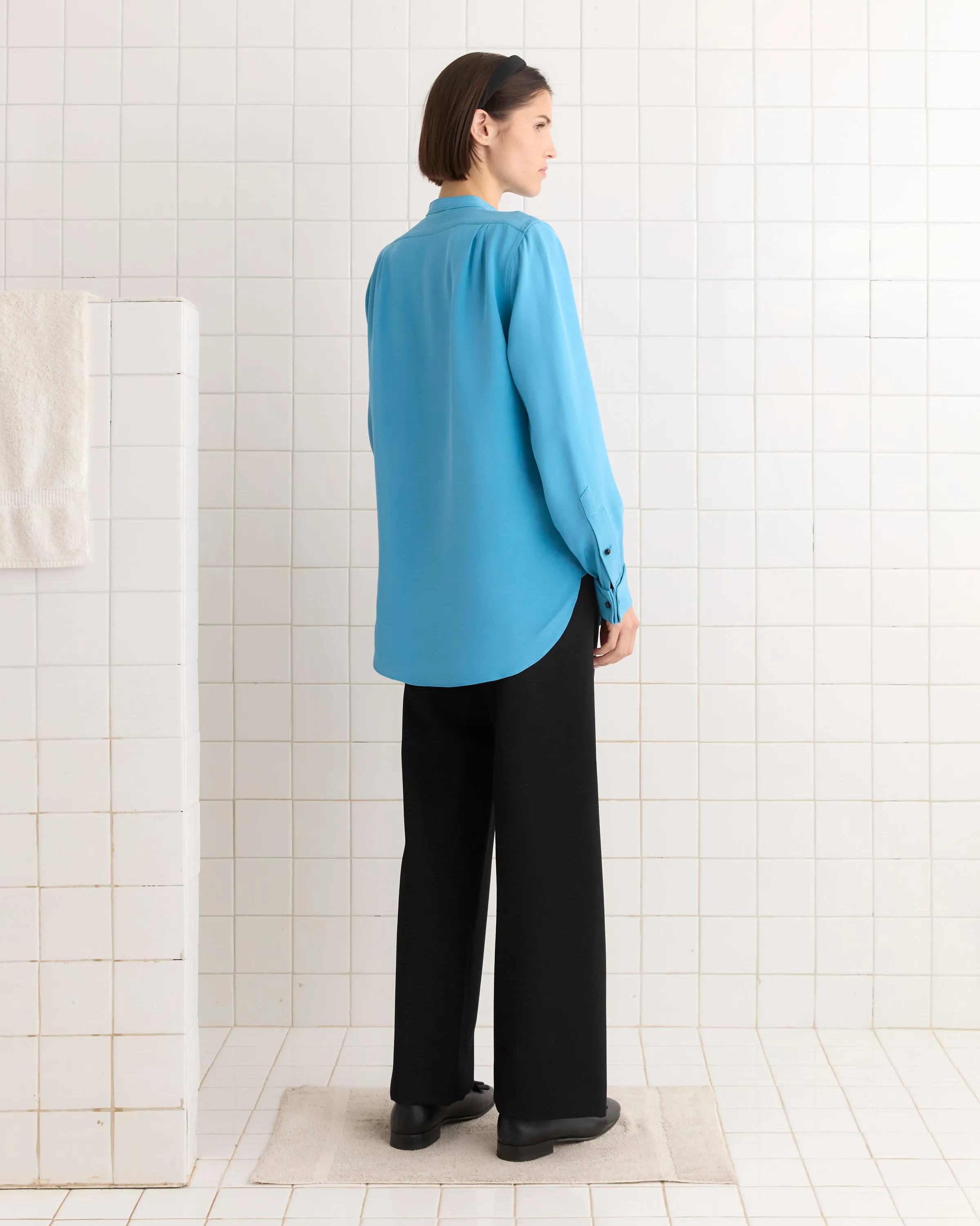 Ribbon Garland Silas Shirt - Blue sold by BODE product image thumbnail 2