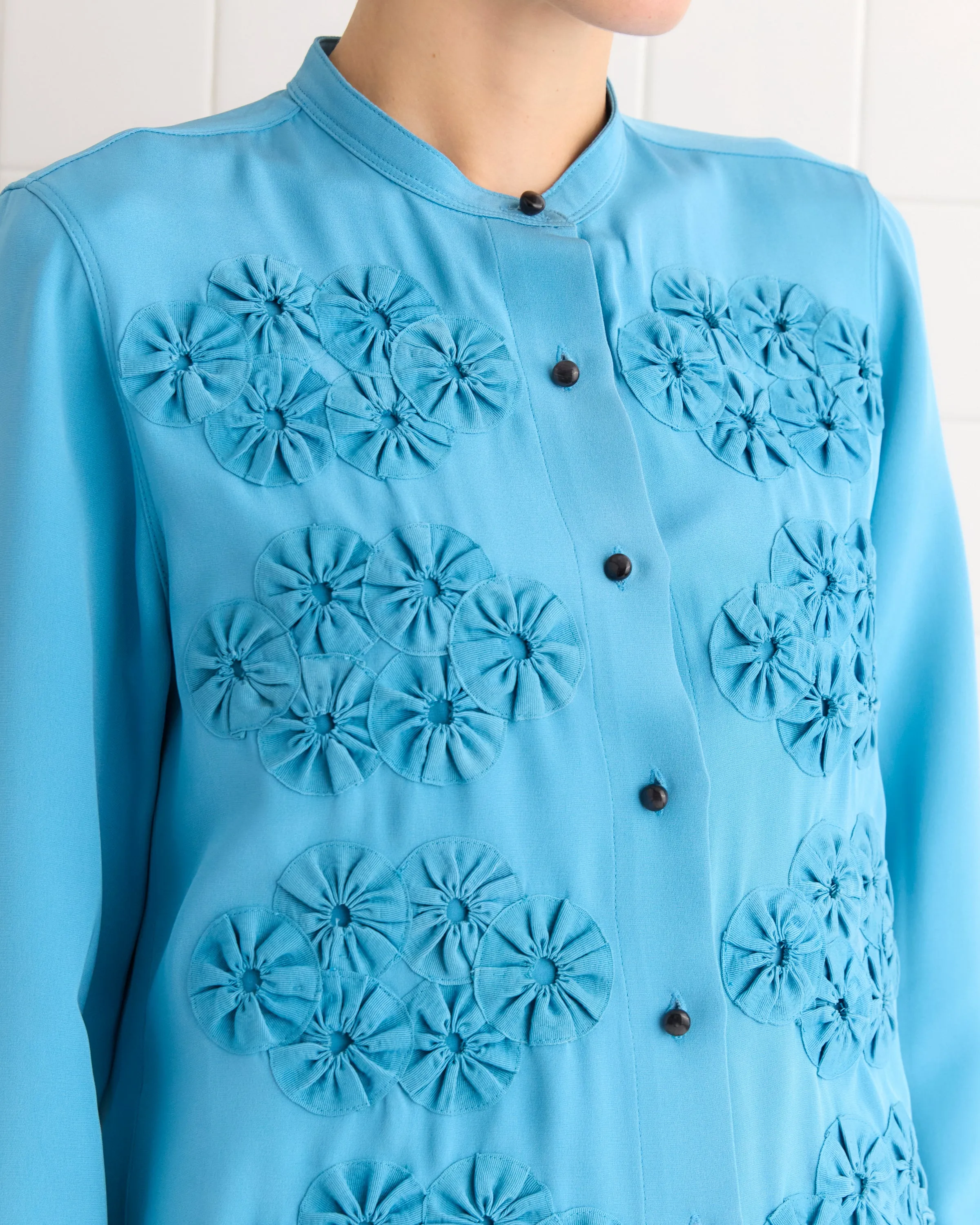 Ribbon Garland Silas Shirt - Blue sold by BODE product image thumbnail 3