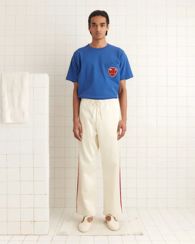 Crest Pocket Tee - Blue sold by BODE