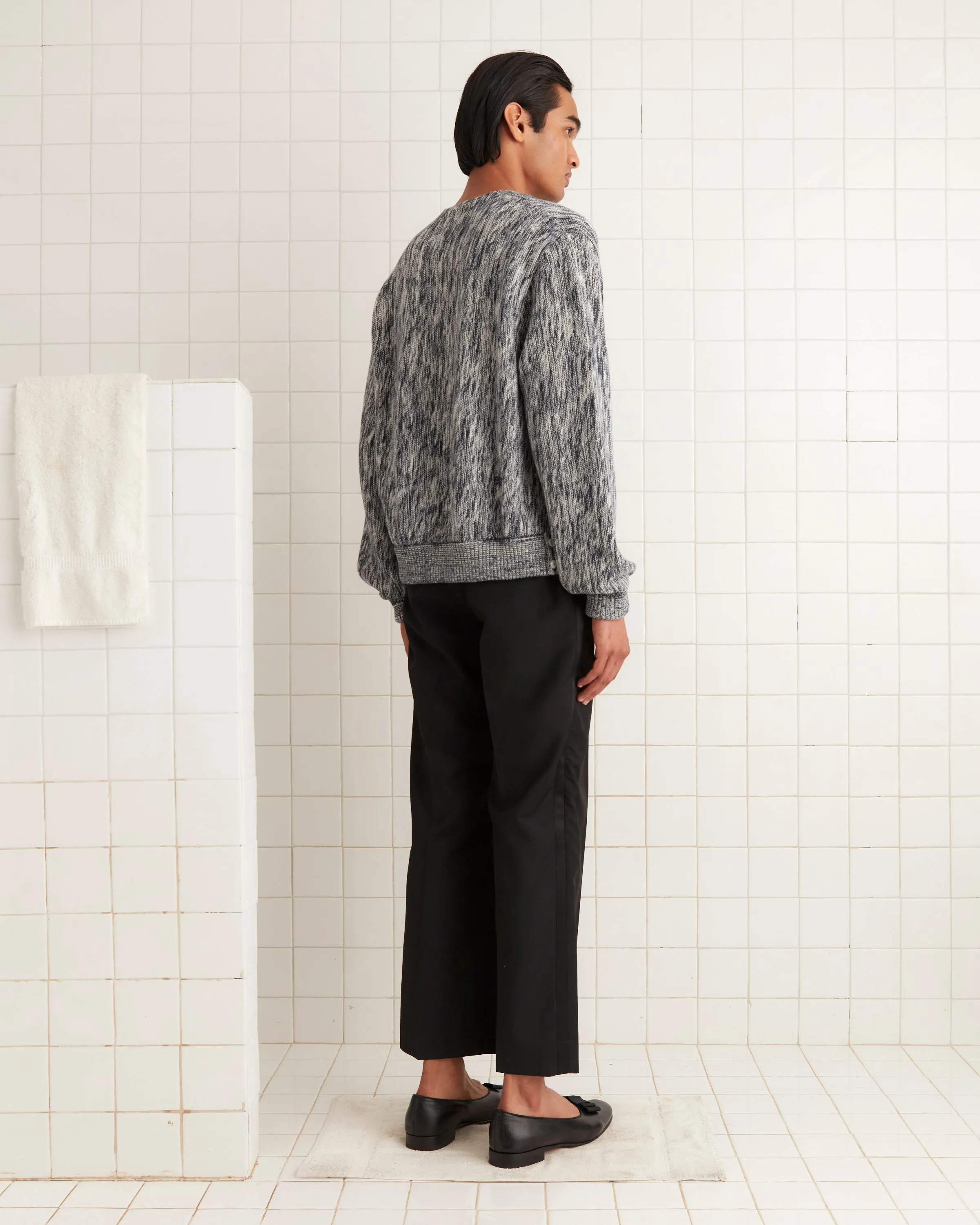 Double-Breasted Cardigan - Marled Blue sold by BODE product image thumbnail 3