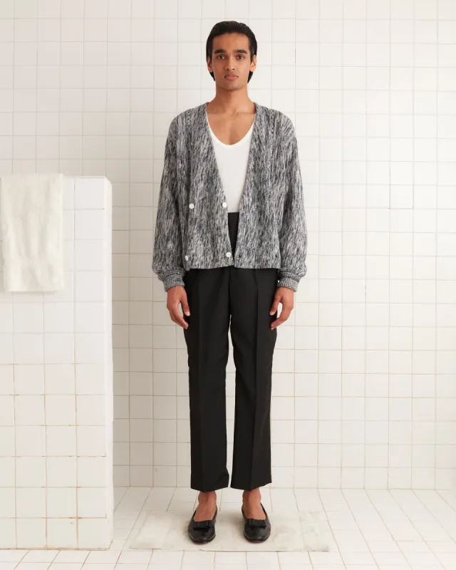 Double-Breasted Cardigan - Marled Blue sold by BODE