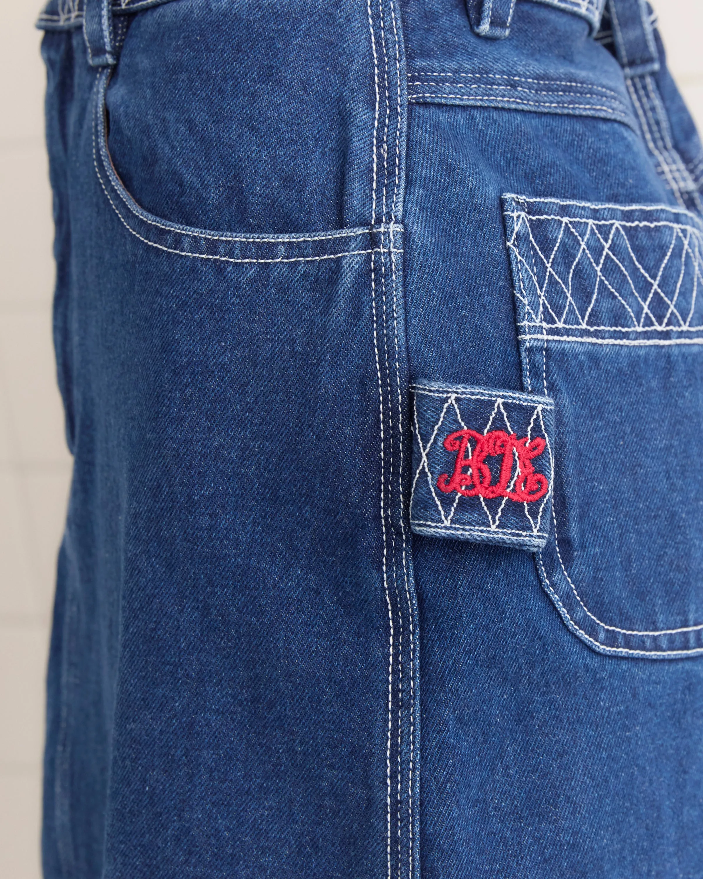 Embroidered Denim Skirt sold by BODE product image thumbnail 4