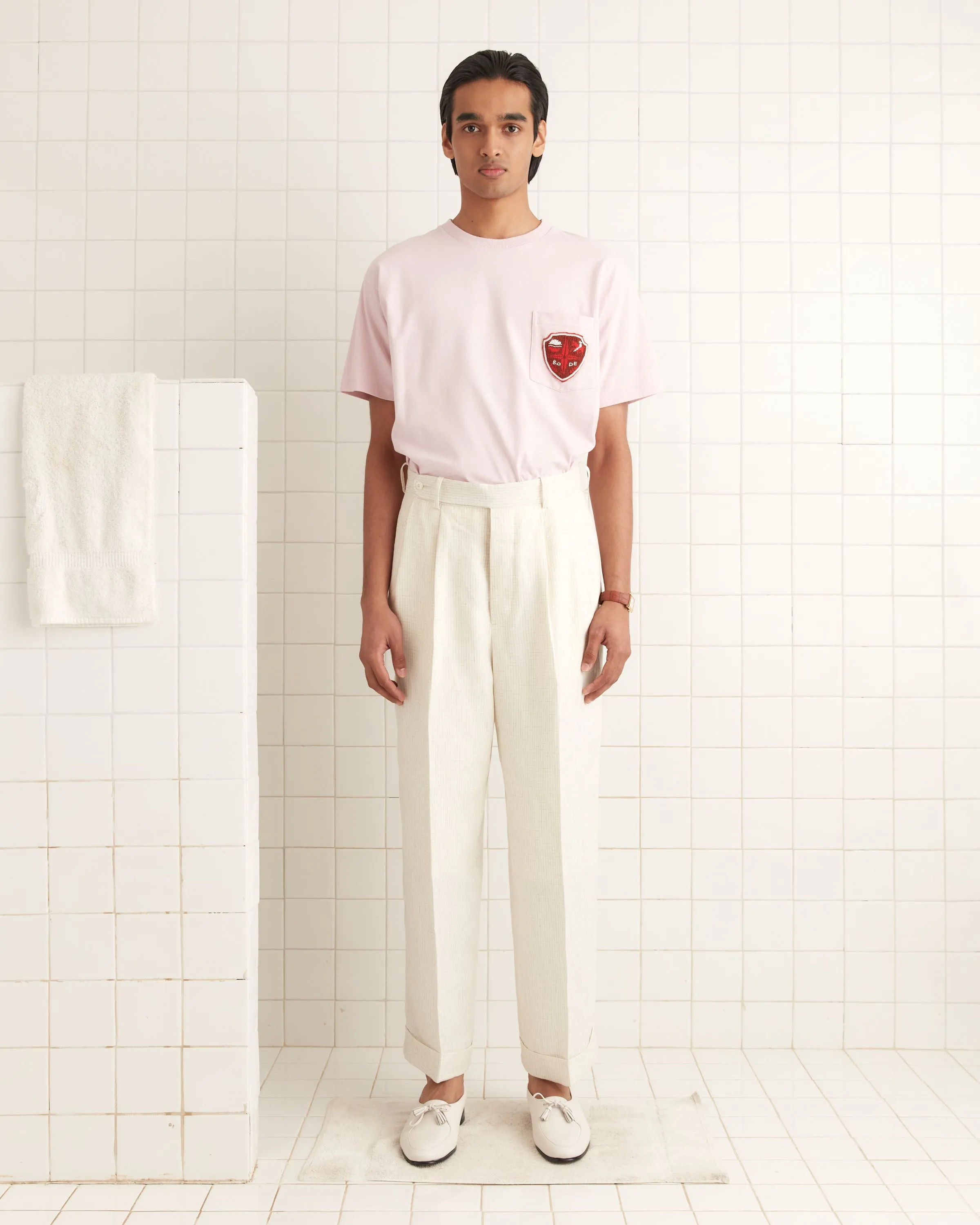 Crest Pocket Tee - Pink sold by BODE