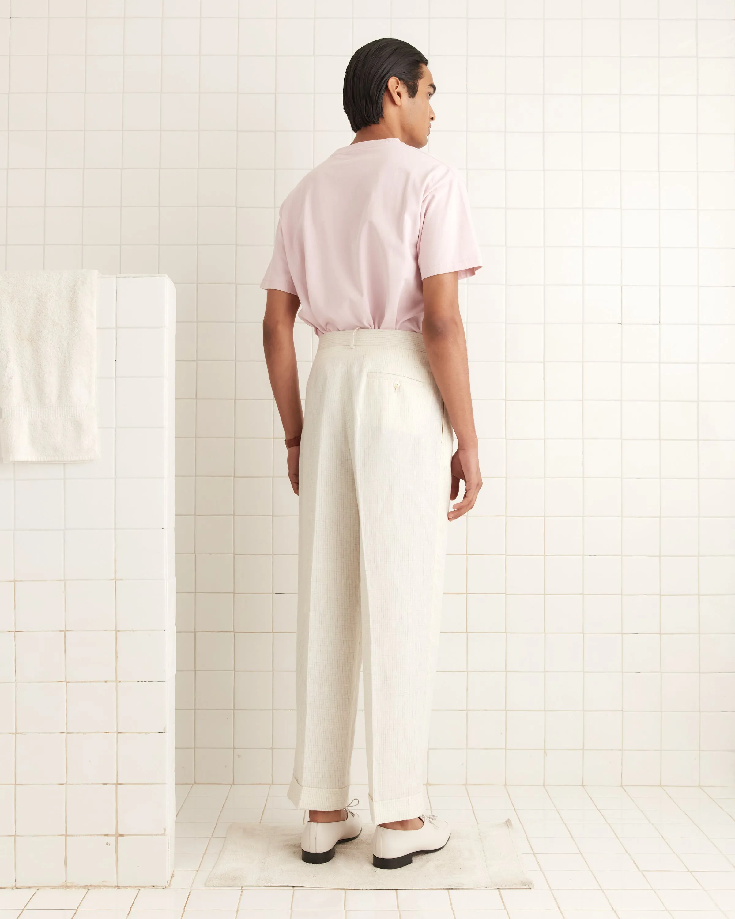 Crest Pocket Tee - Pink sold by BODE product image thumbnail 3