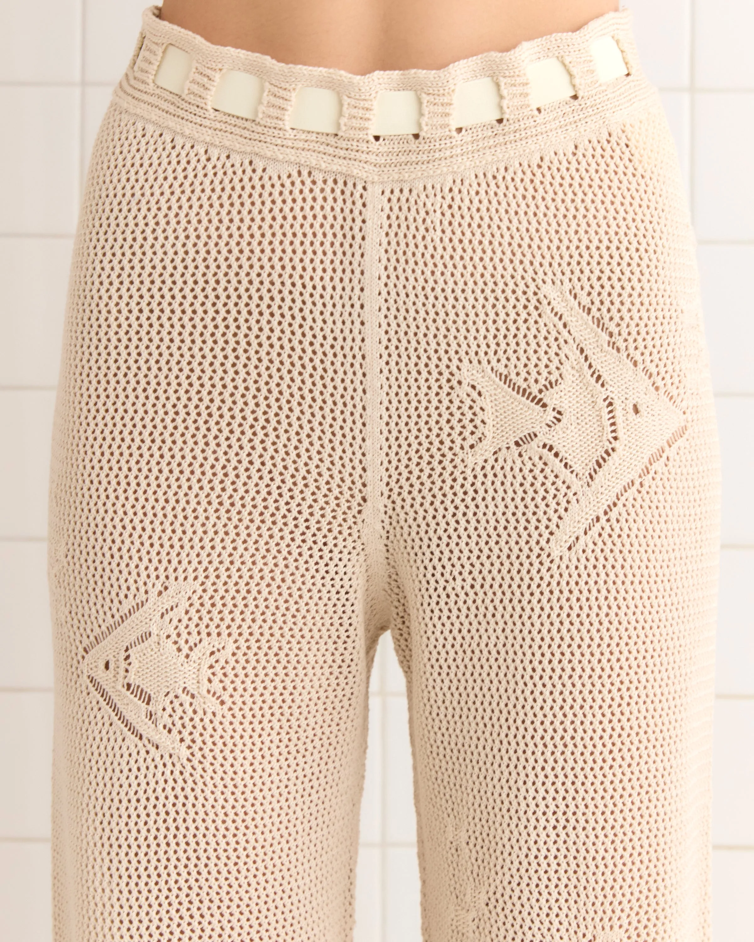 Angel Fish Joggers - Cream sold by BODE product image thumbnail 2