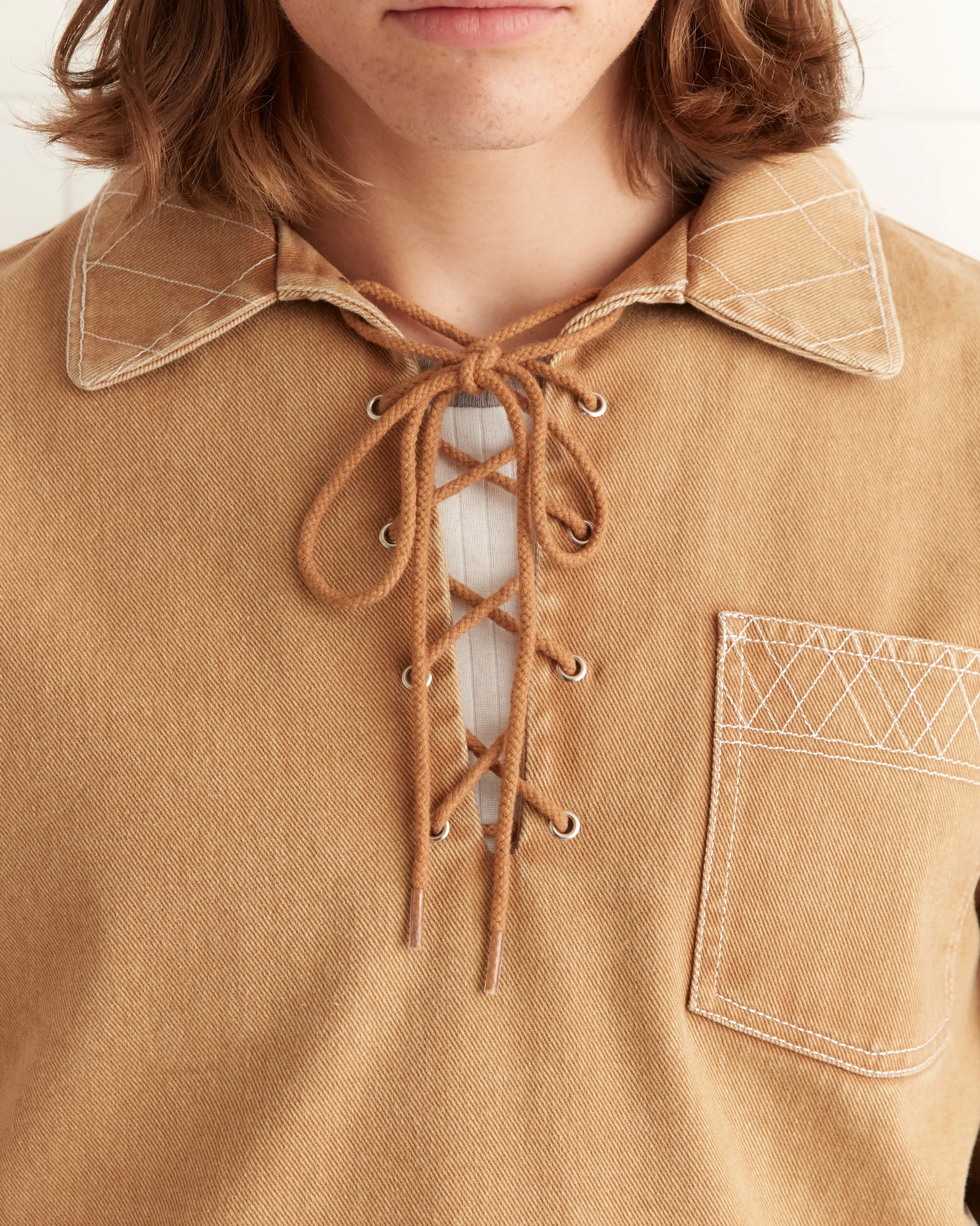 Embroidered Knolly Brook Pullover - Brown sold by BODE product image thumbnail 2
