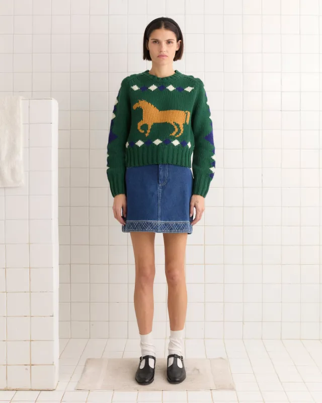 Diamond Corral Sweater sold by BODE