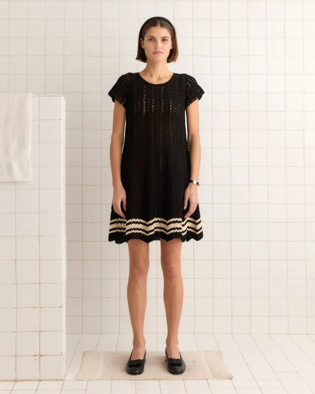 Duxbury Dress - Black sold by BODE