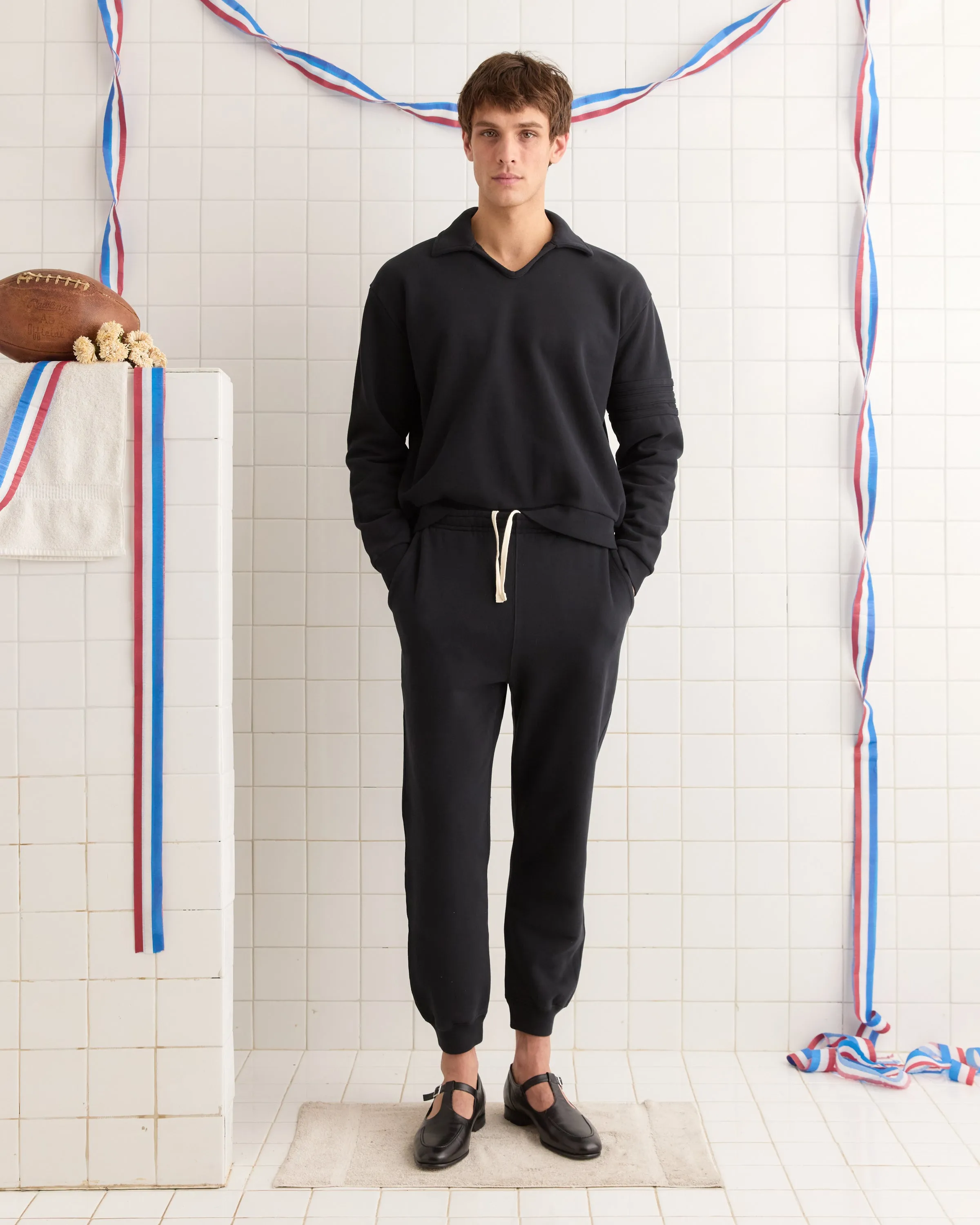 Crew Polo - Black sold by BODE