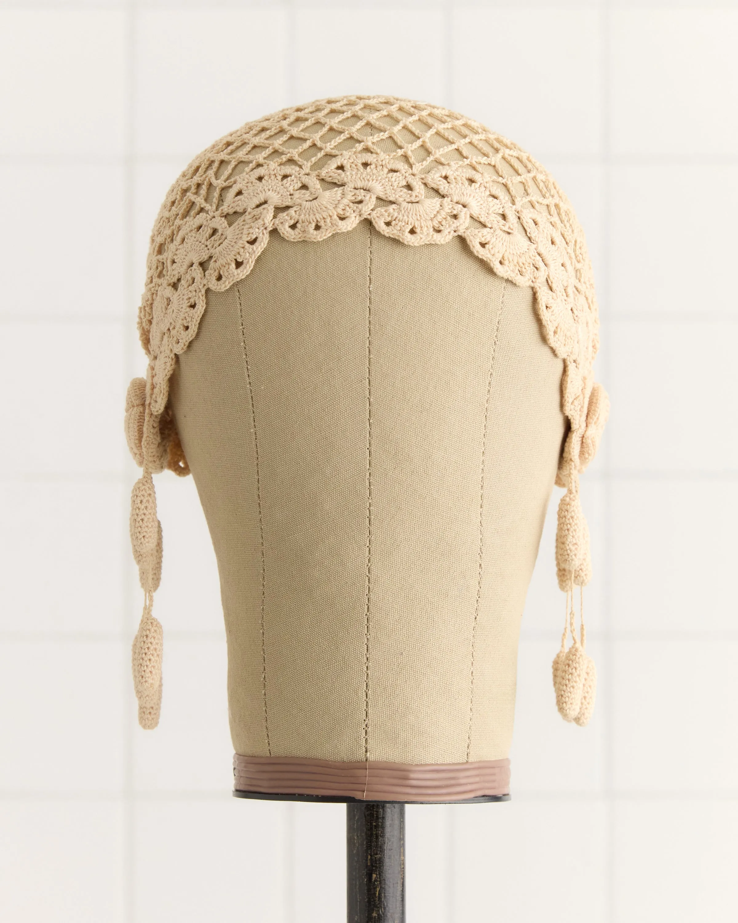 Blossom Crochet Cap - Cream sold by BODE product image thumbnail 3
