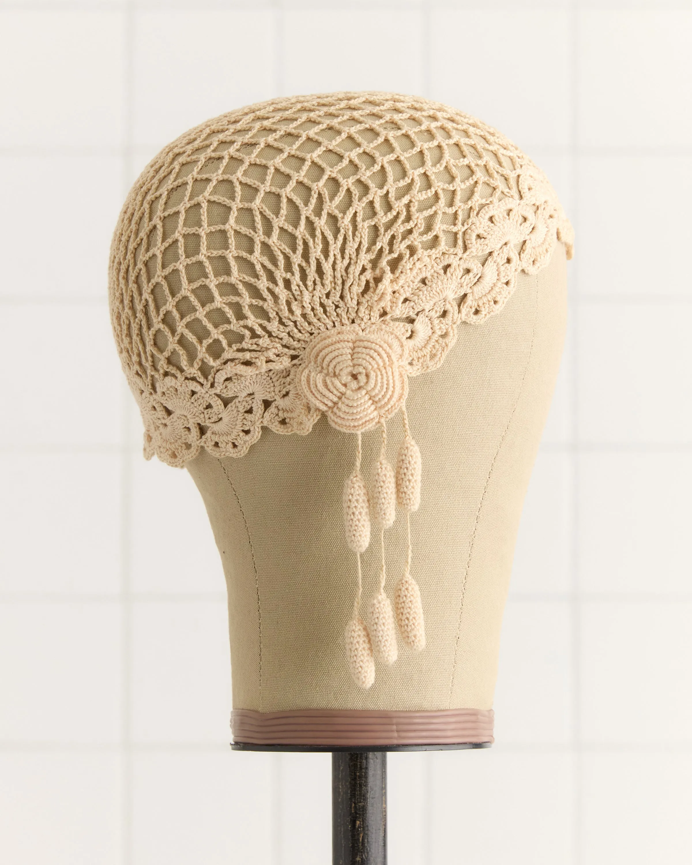 Blossom Crochet Cap - Cream sold by BODE product image thumbnail 2