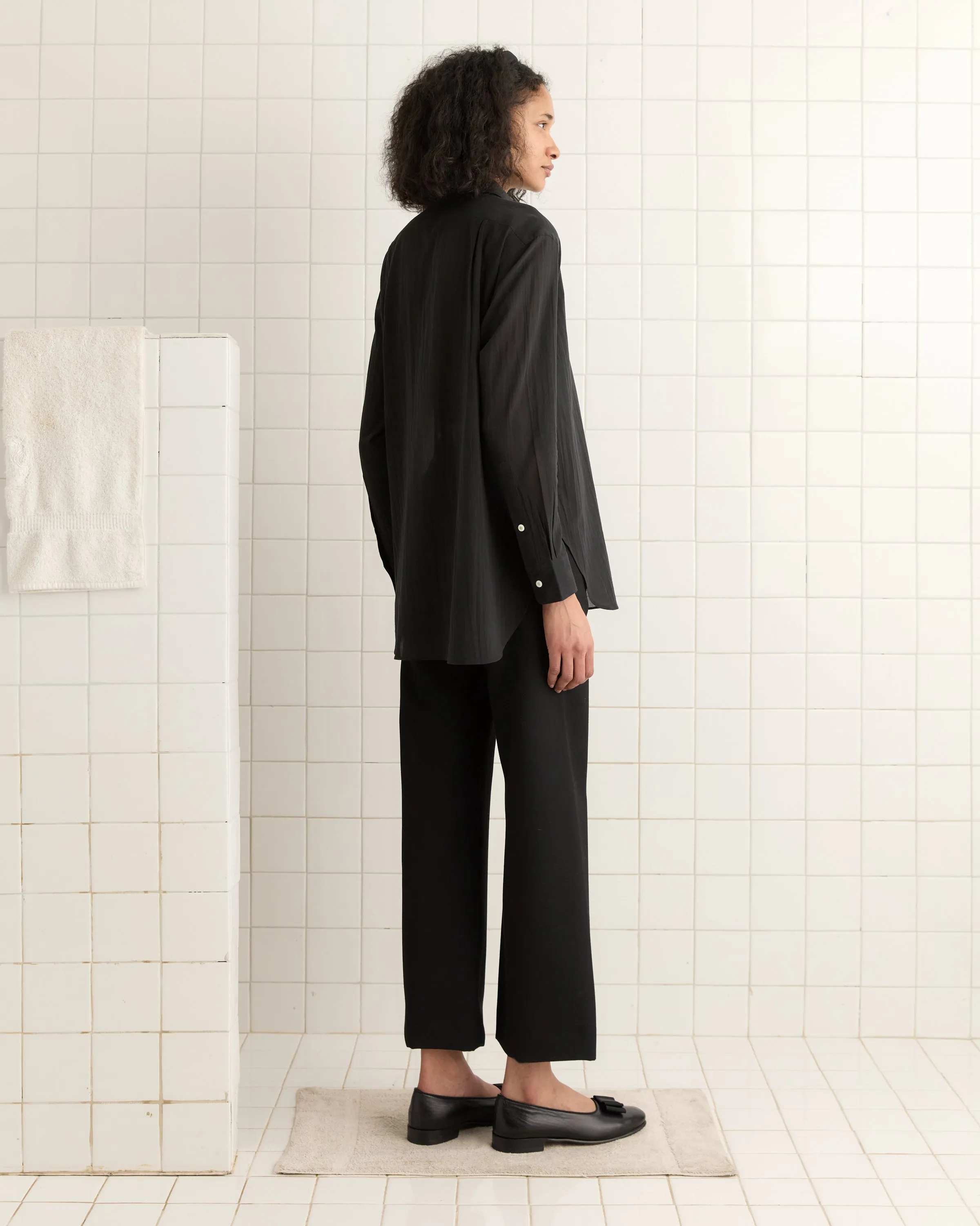 Voile Murray Shirt - Black sold by BODE product image thumbnail 3