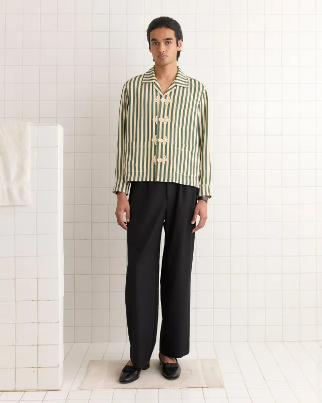 Soda Stripe Trillium Shirt sold by BODE