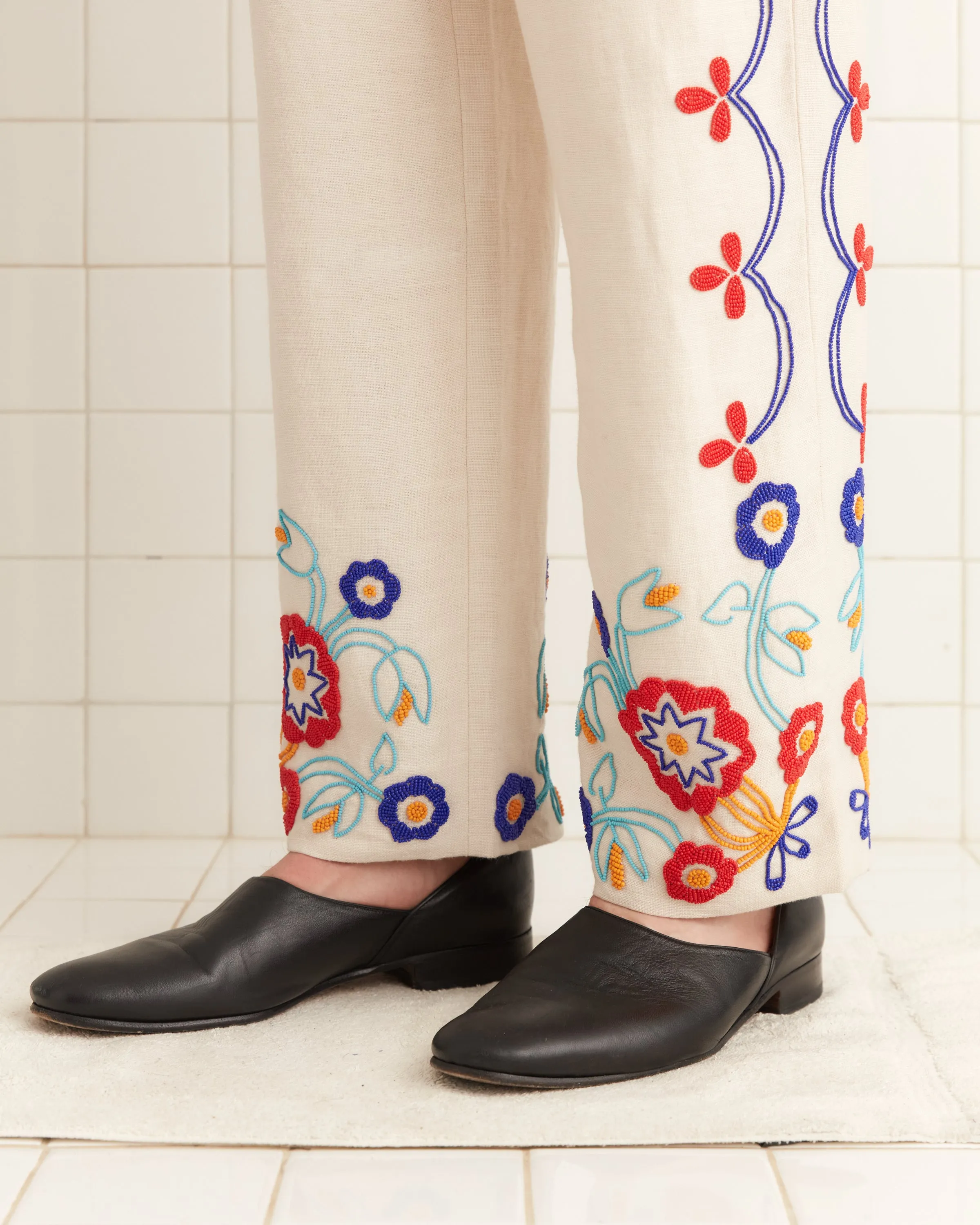 Beaded Garden Party Trousers sold by BODE product image thumbnail 4