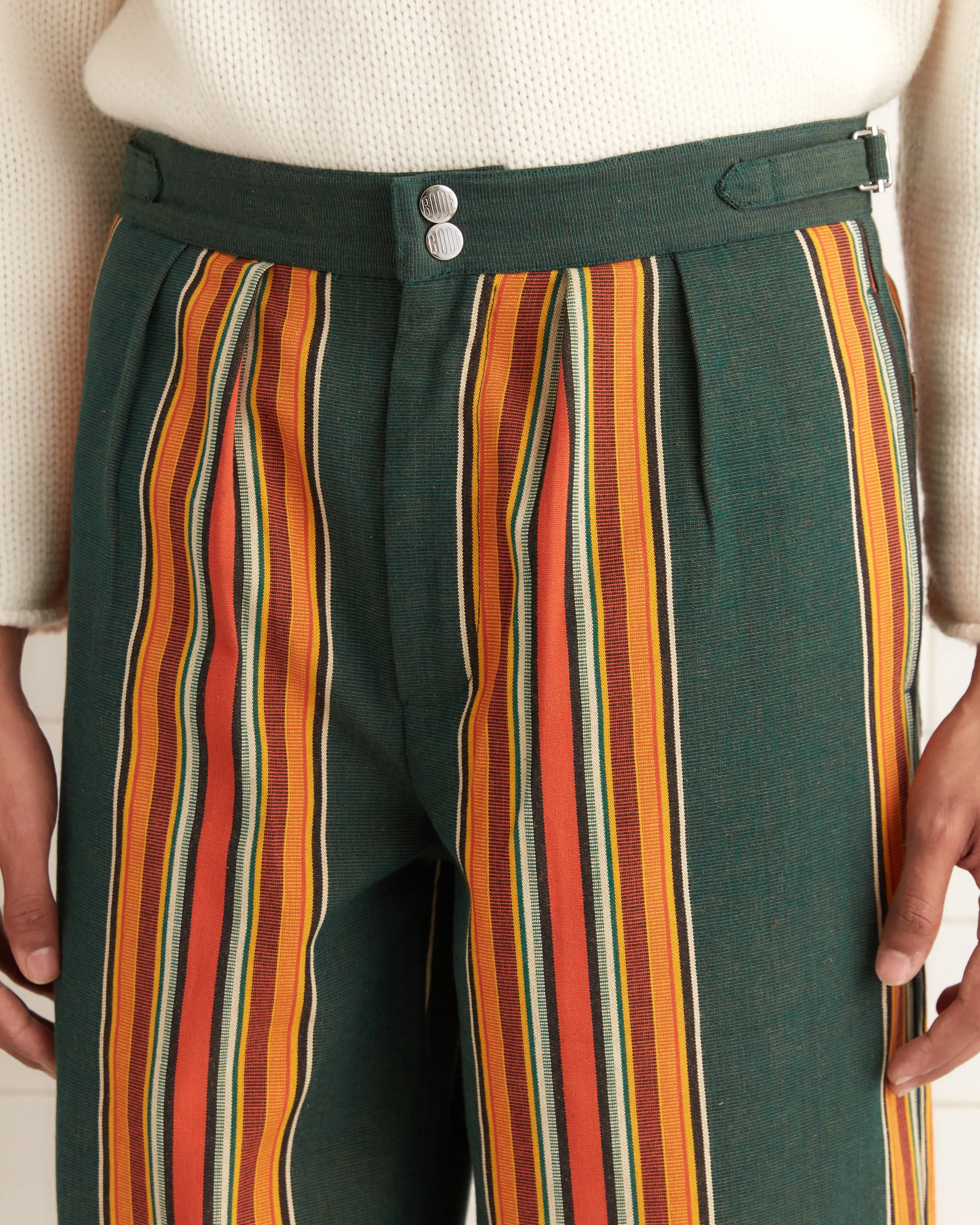 Parakeet Stripe Trousers sold by BODE product image thumbnail 2