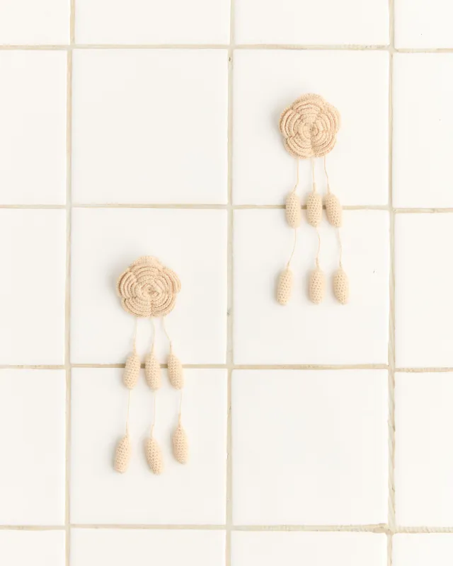 Blossom Earrings - Cream made by BODE