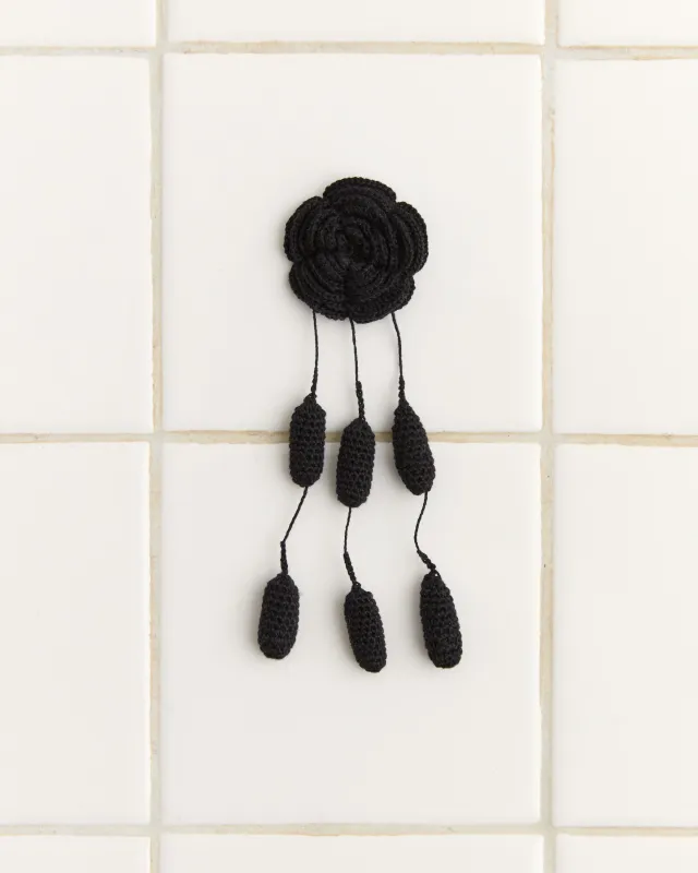 Blossom Brooch - Black sold by BODE